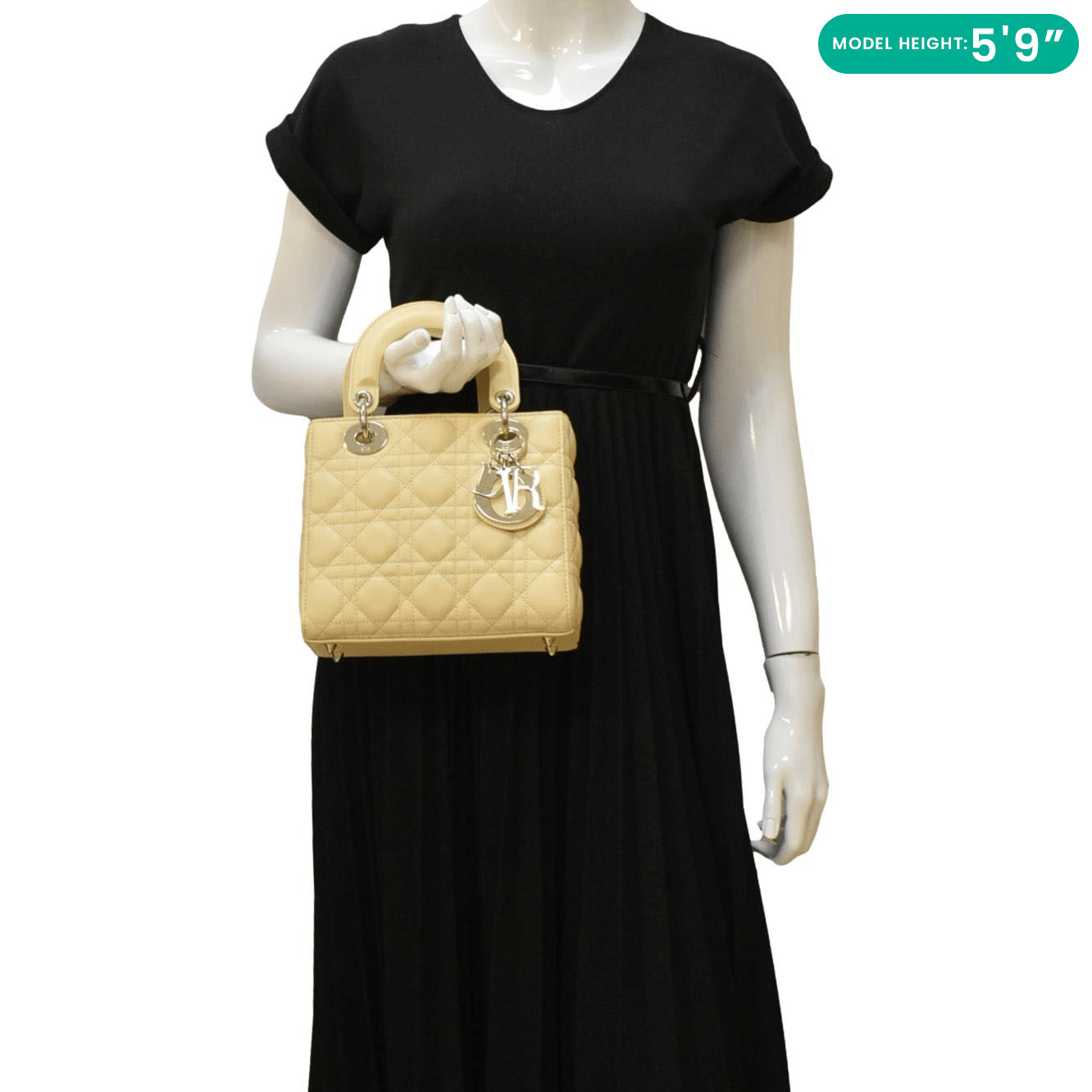 Dior My Abc Cannage Lambskin Shoulder Bag Light Leather Small