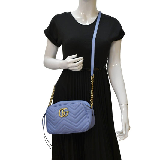 Gucci Marmont Crossbody Bag Light Leather Matelasse