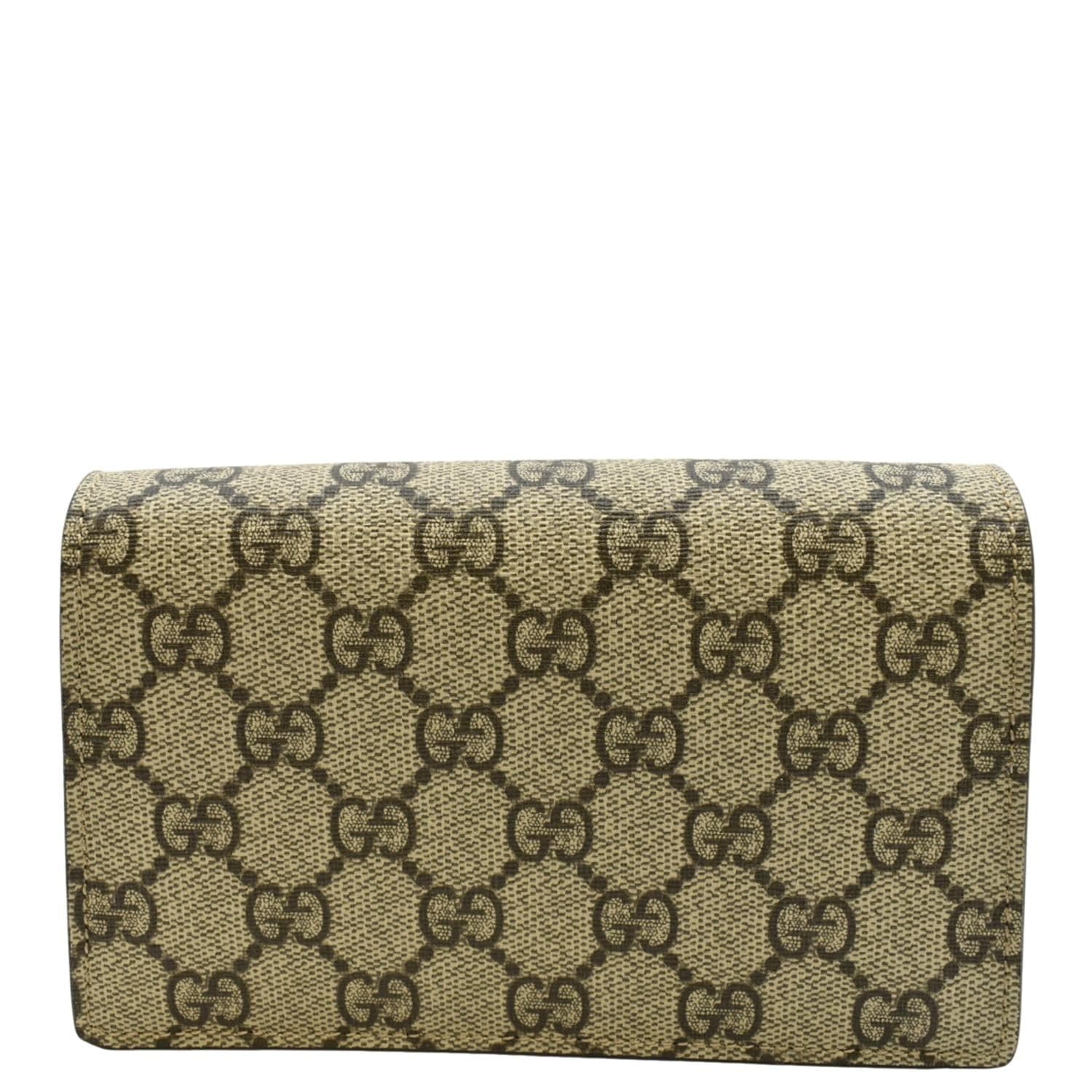 Gucci Dionysus Super Supreme Crossbody Bag Taupe Canvas Mini