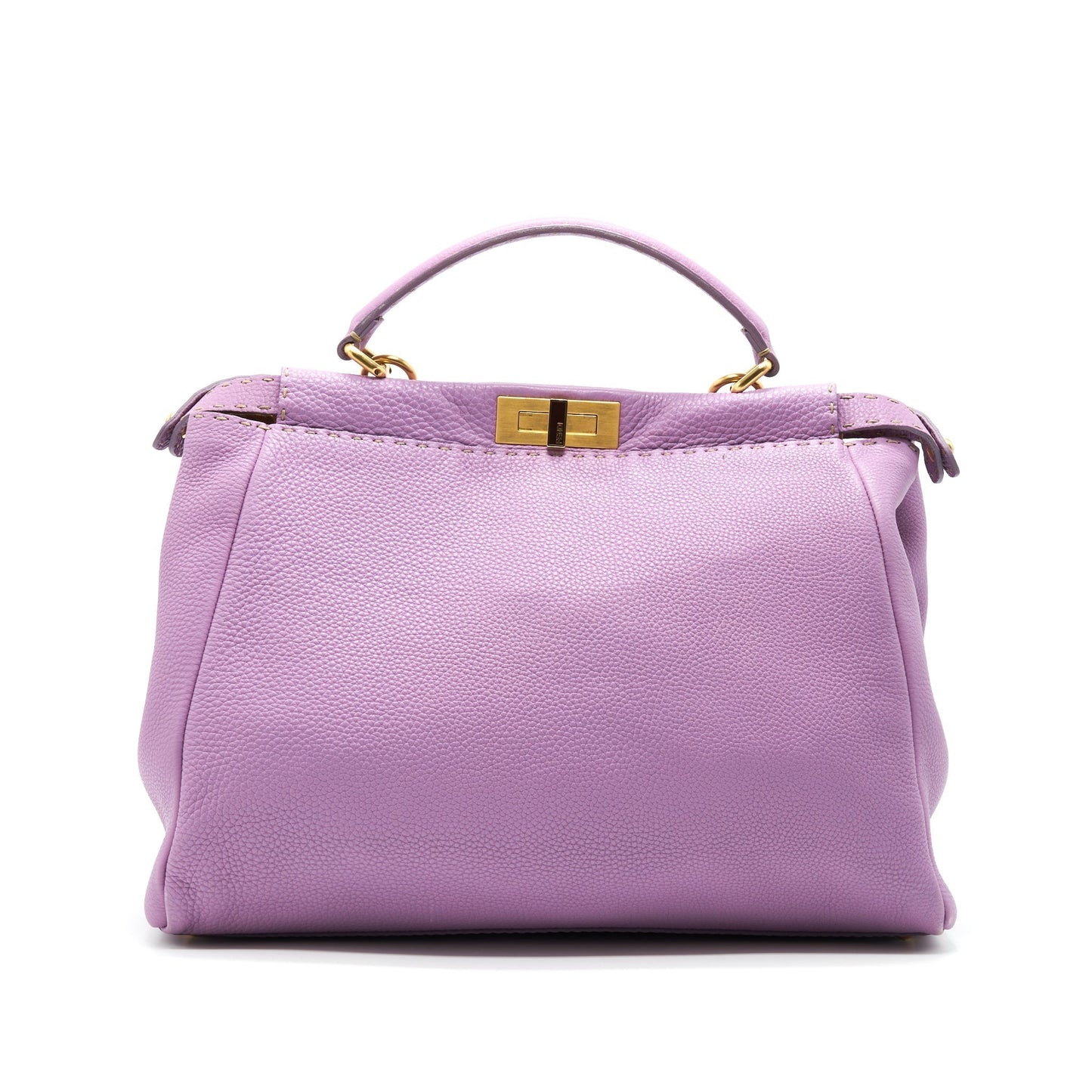 Fendi Extra Peekaboo Purse Purple Large Travel Bag
