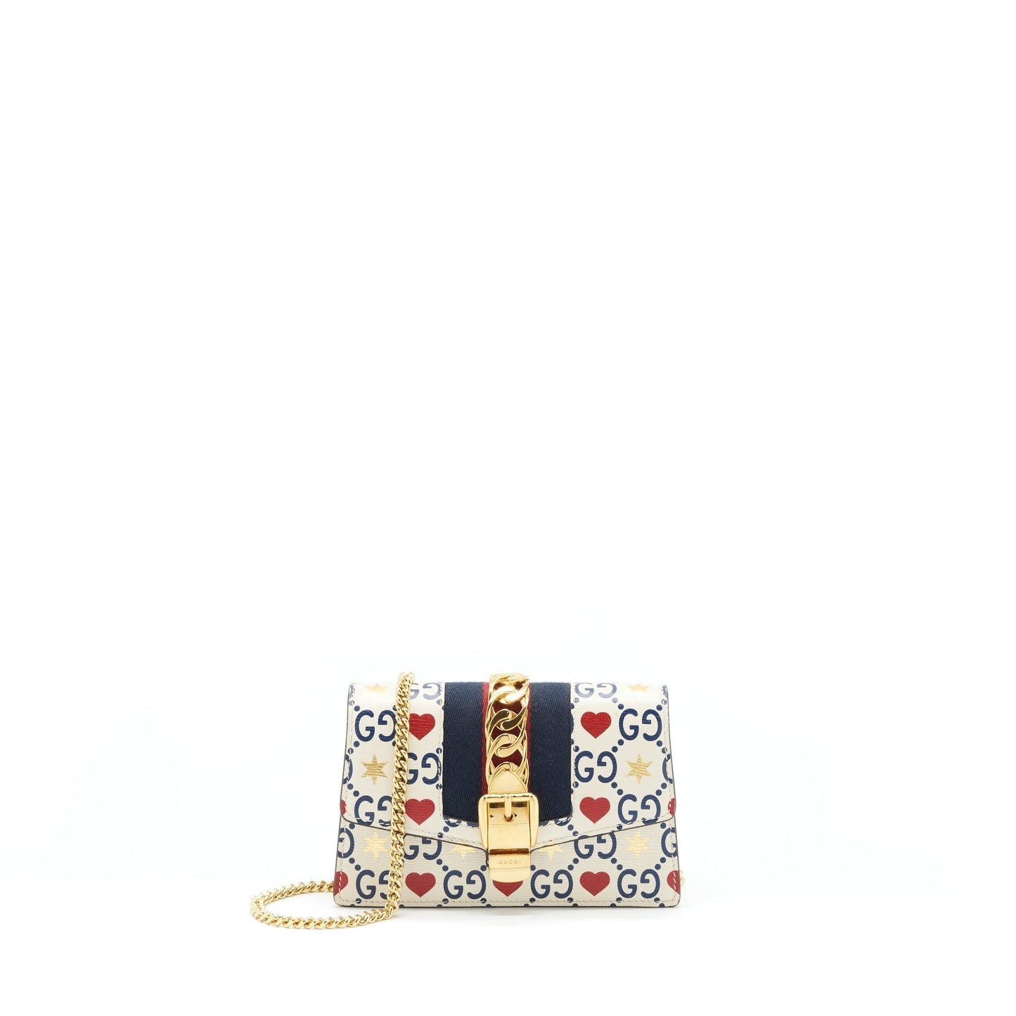 Gucci Sylvie Crossbody Bag Multicolour White Mini