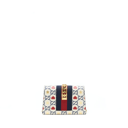 Gucci Sylvie Crossbody Bag Multicolour White Mini