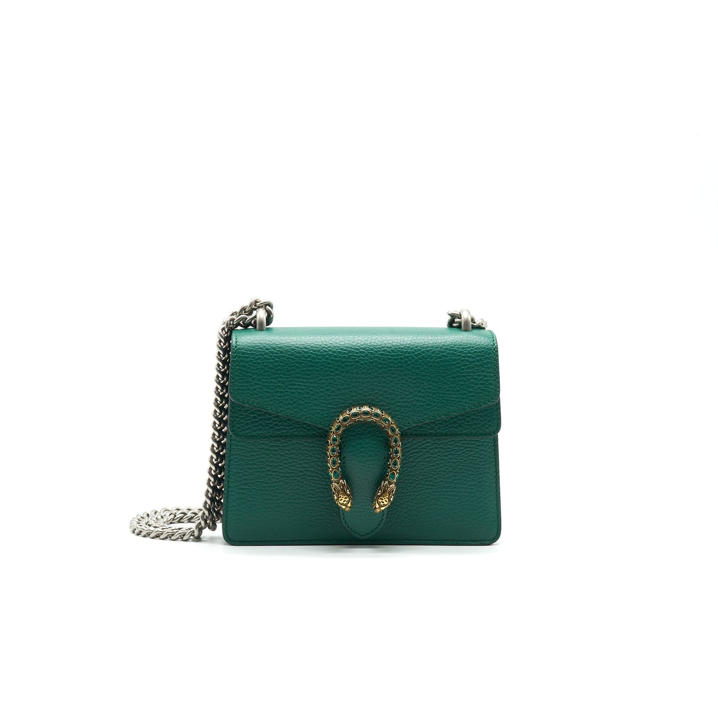 Gucci Gucci Dionysus Mini Leather Bag Green 1 Travel Bag