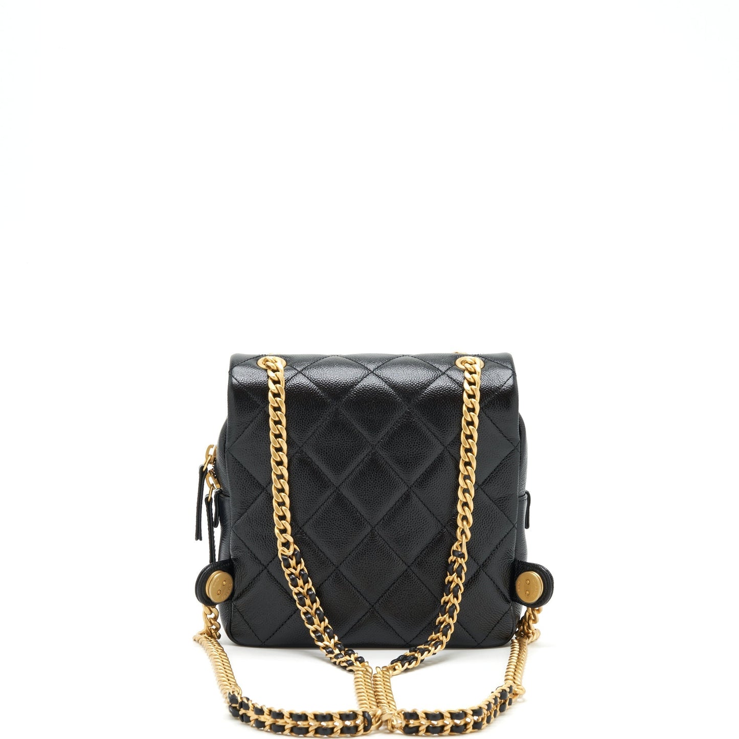 Chanel 22P Flap Backpack Caviar GHW Black Ghw 1