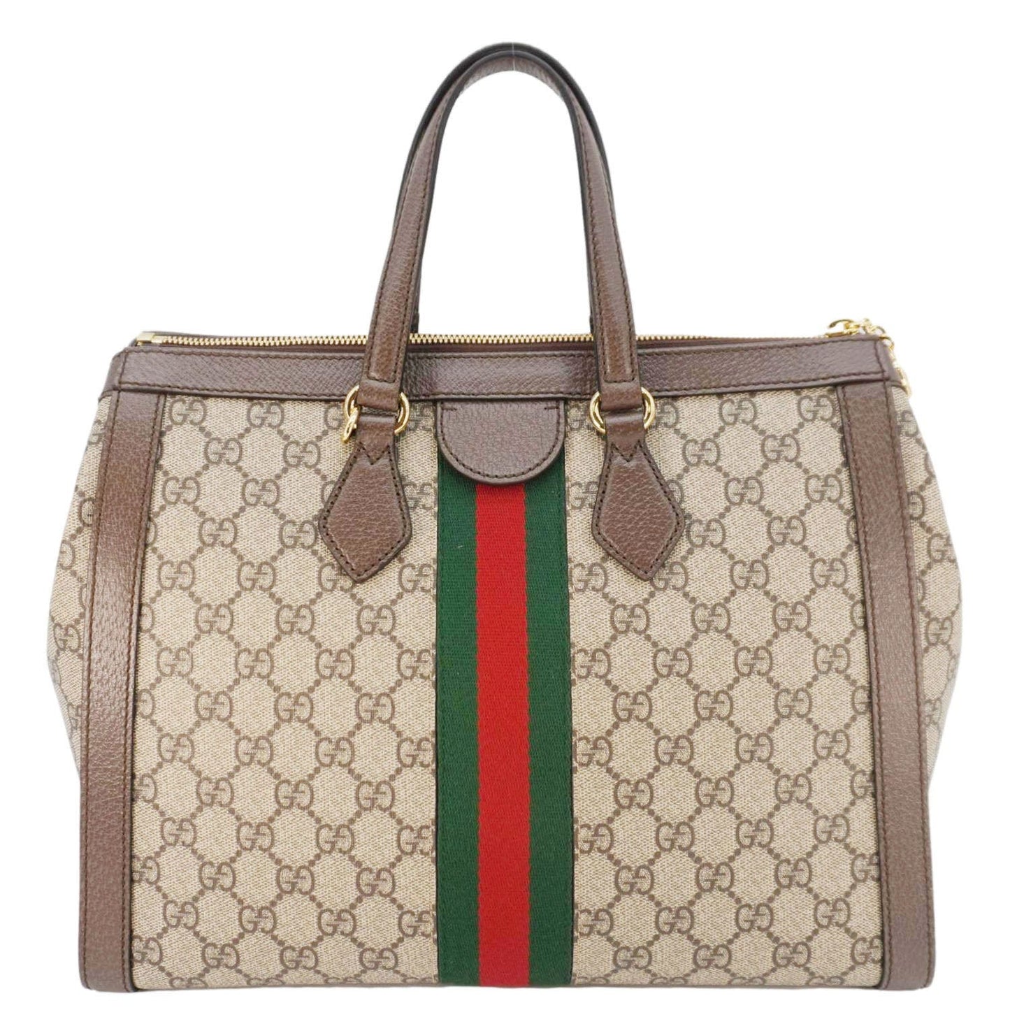 Gucci Ophidia Supreme Tote Shoulder Bag Beige Medium Medium 524538