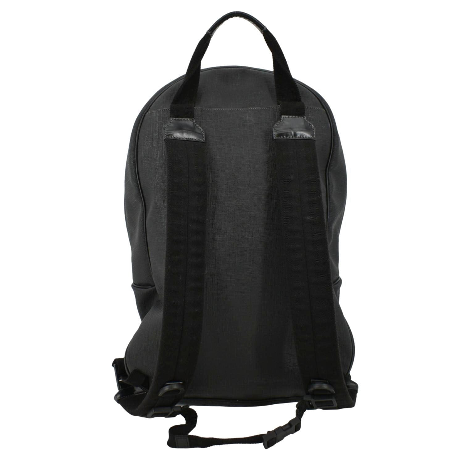 Gucci Interlocking Coated Backpack Canvas Black