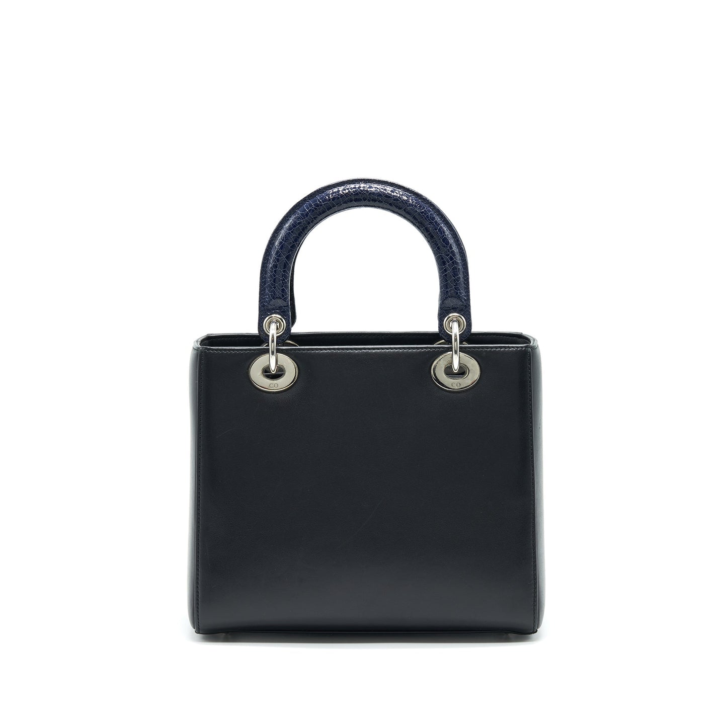 Dior Lady Purse Limited Edition Handbag Black Blue Travel Bag