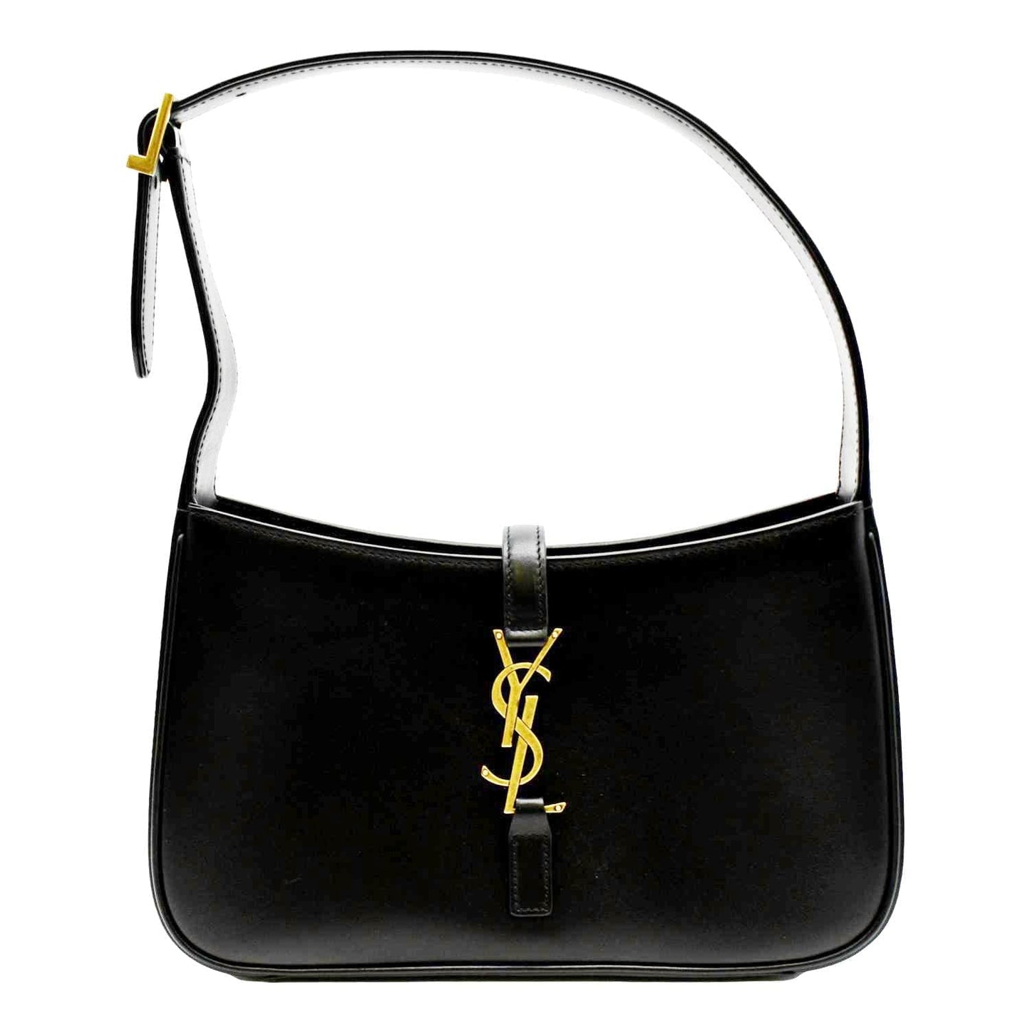 YSL Saint Laurent Saint Le Satchel Bag Leather Black Travel Bag A 7