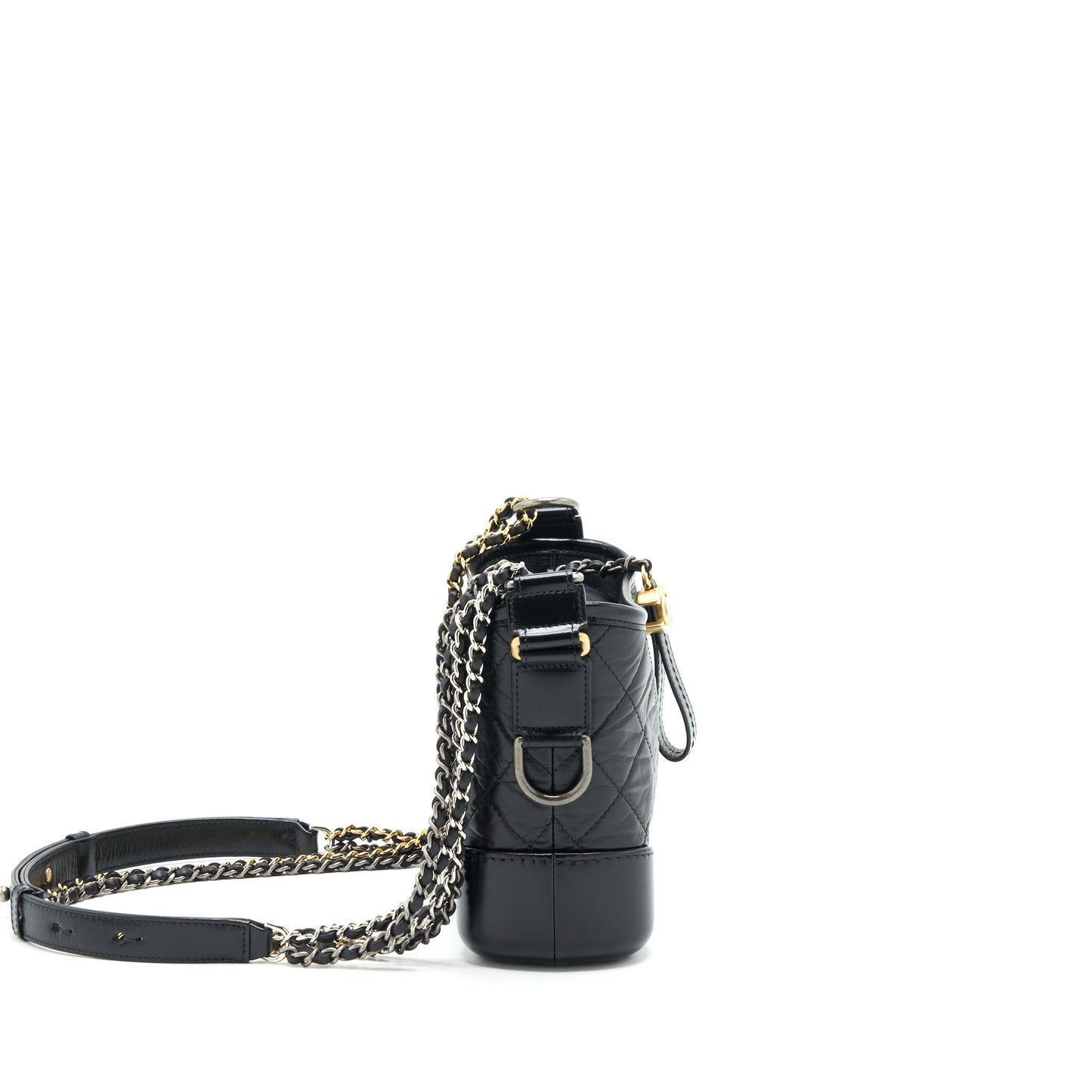 Chanel Gabrielle Hobo Hardware Multicolour Black Small Shoulder Bag