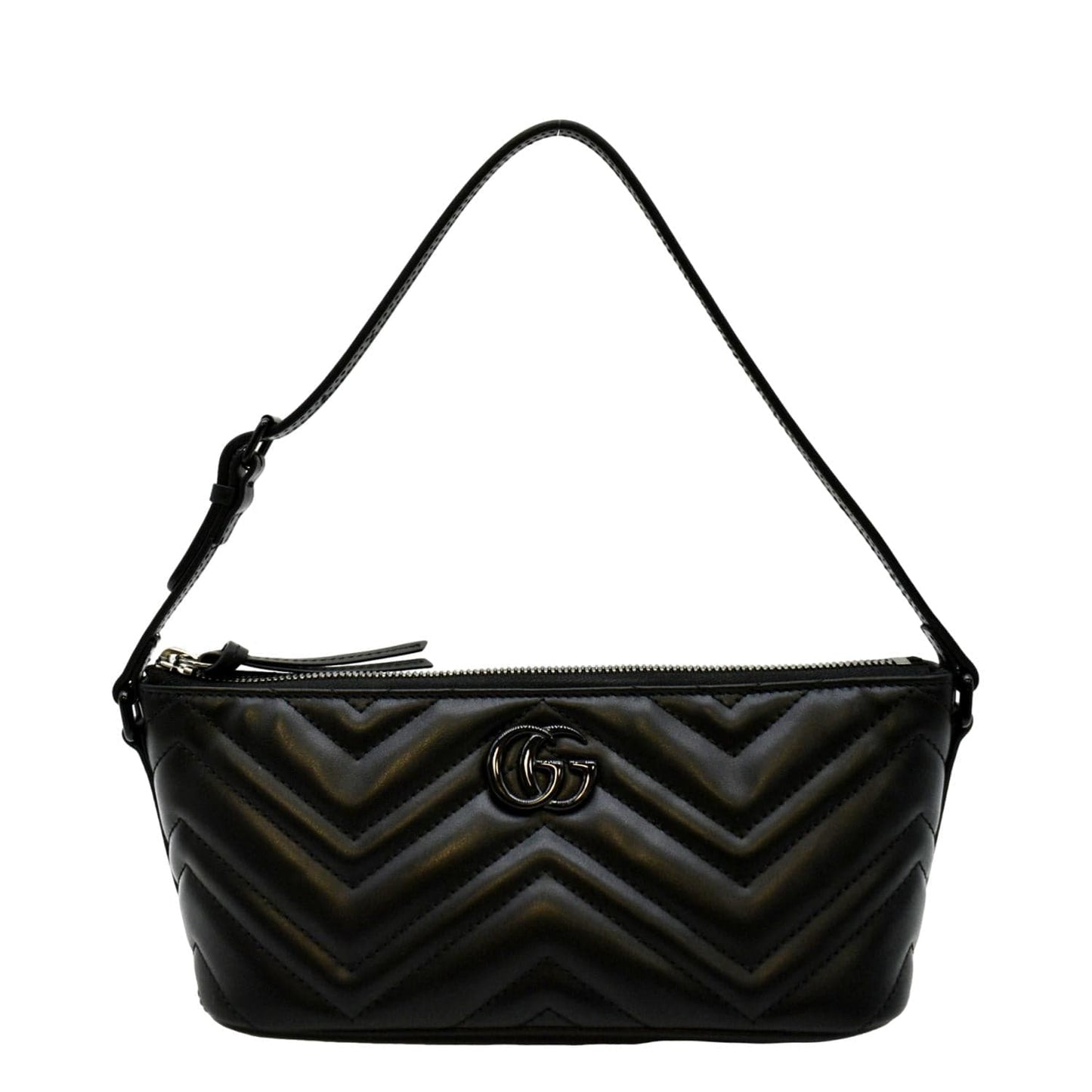 Gucci Marmont Chevron Shoulder Bag Leather Matelasse