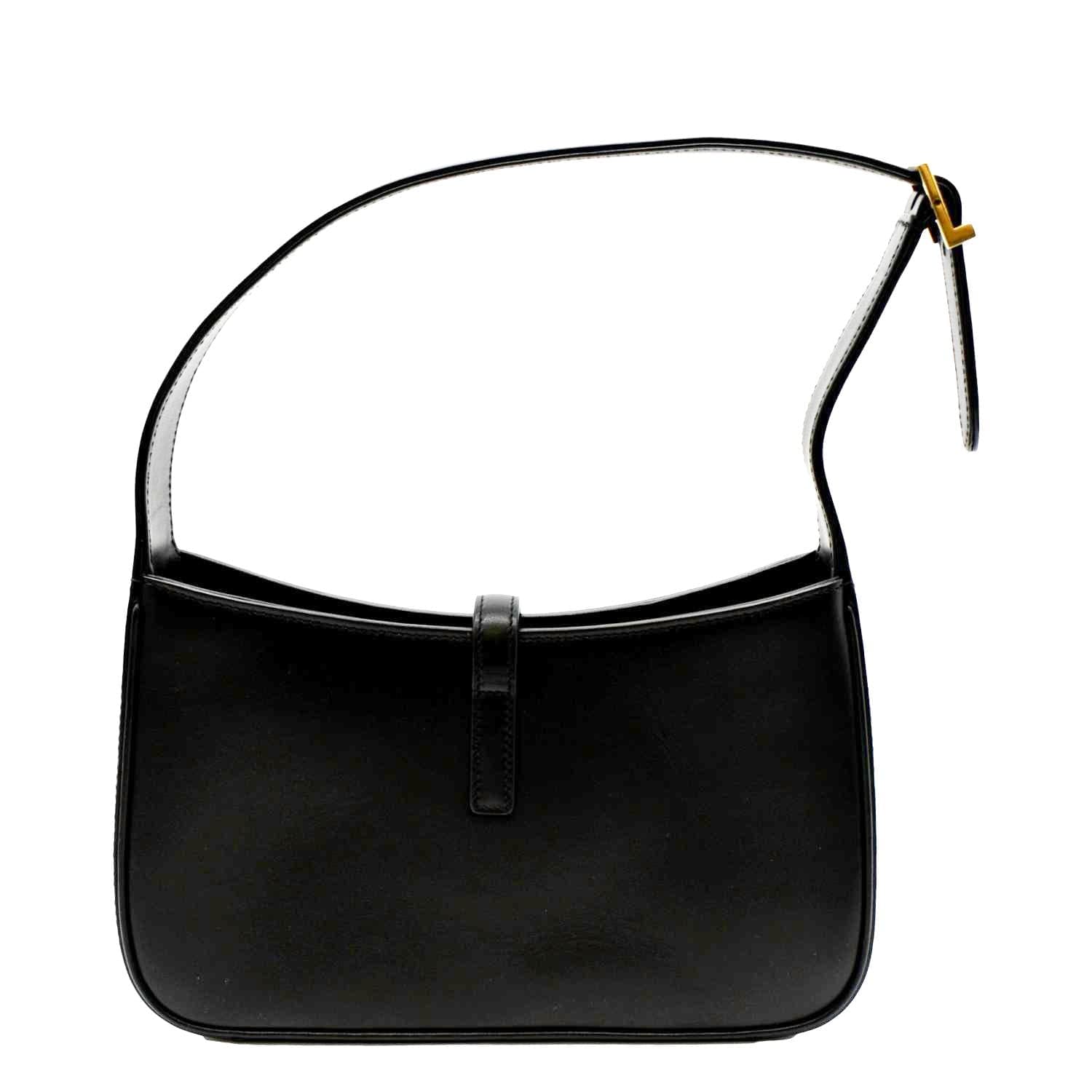 YSL Saint Laurent Yves Le Satchel Bag Leather Black