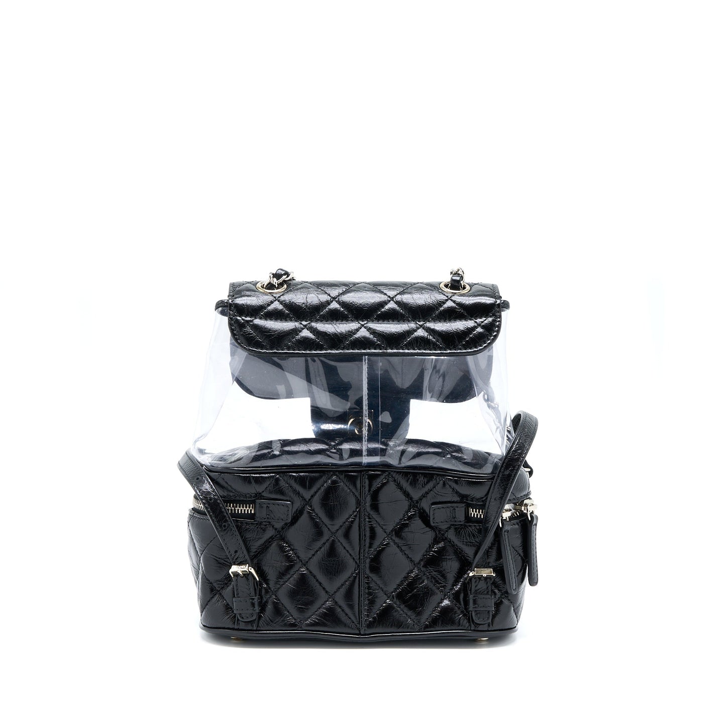 Chanel PVC Aquarium Backpack PVC Aged Calfskin Black