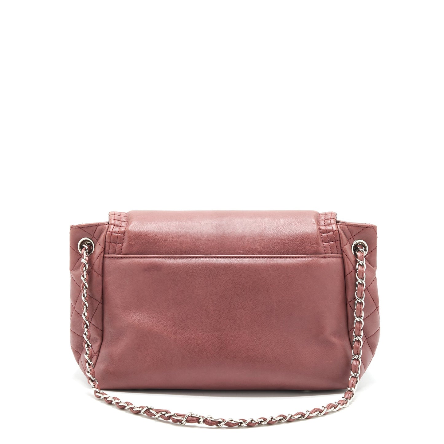 Chanel Flap SHW Brown Tote Bag