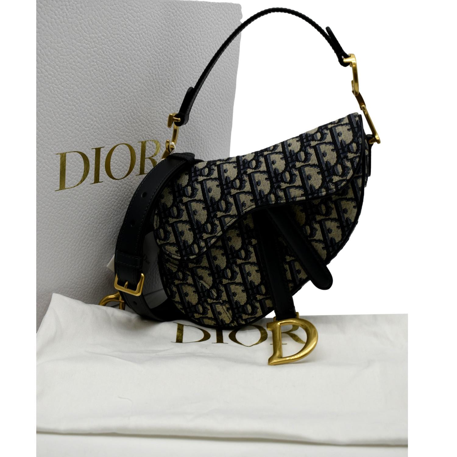 Dior Saddle Oblique Jacquard Crossbody Bag Multicolor Mini