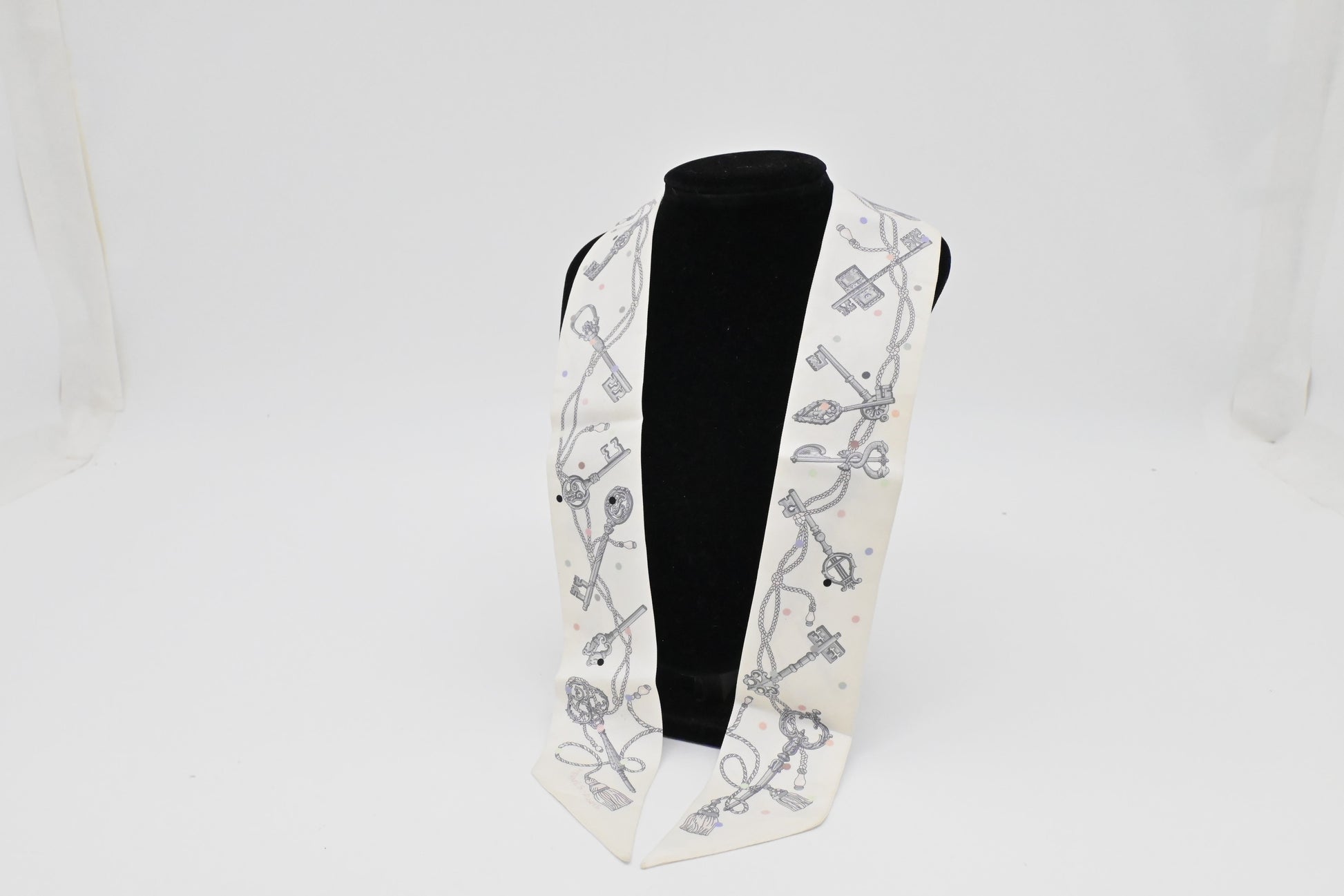 Hermes Twilly In Silk Handbag White Travel Bag