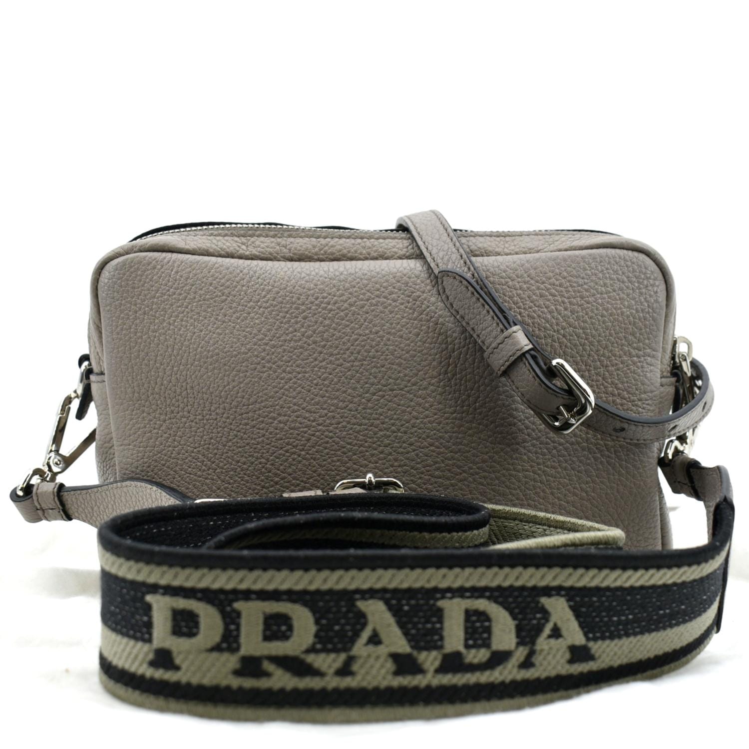 Flou Shoulder Bag Grey Leather