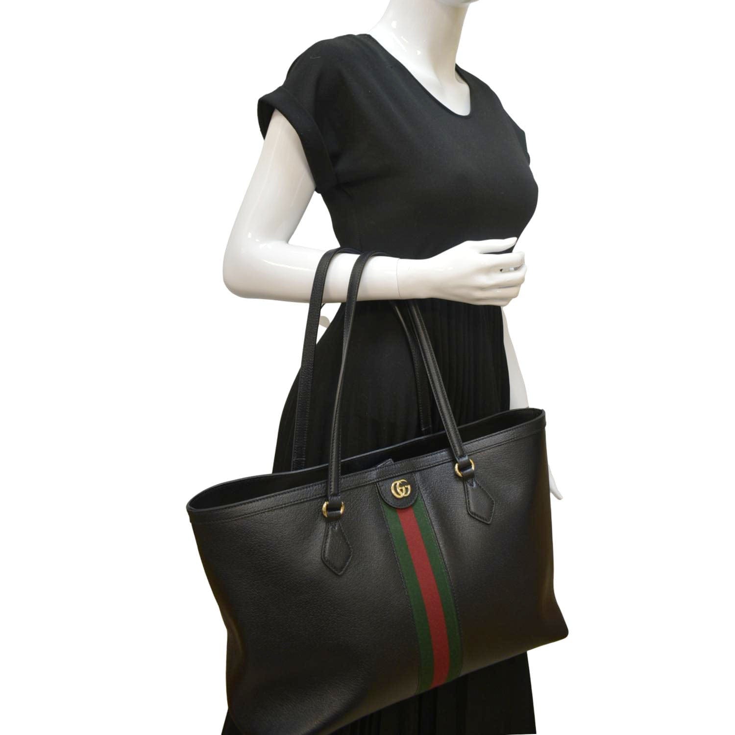 Gucci Ophidia Jumbo Tote Bag Leather Black