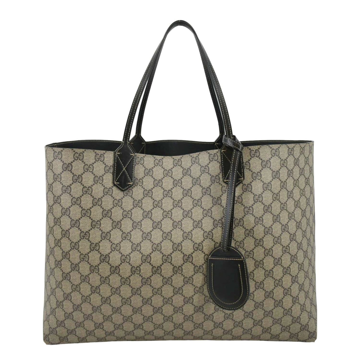 Gucci Reversible Tote Bag Canvas Beige