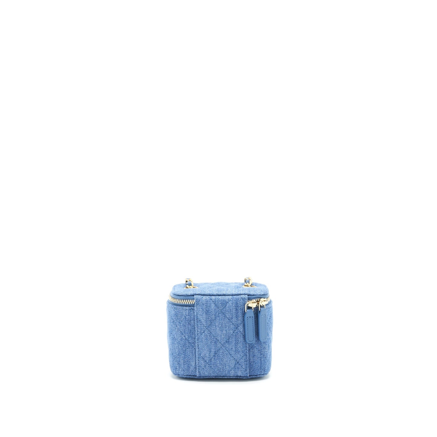 Chanel 22C Pearl Crush Vanity Denim GHW Mini Bag