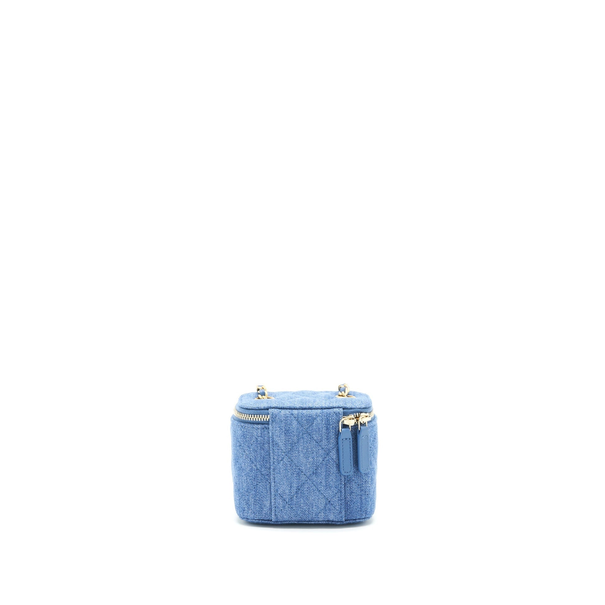 Chanel 22C Pearl Crush Denim Vanity Mini Bag