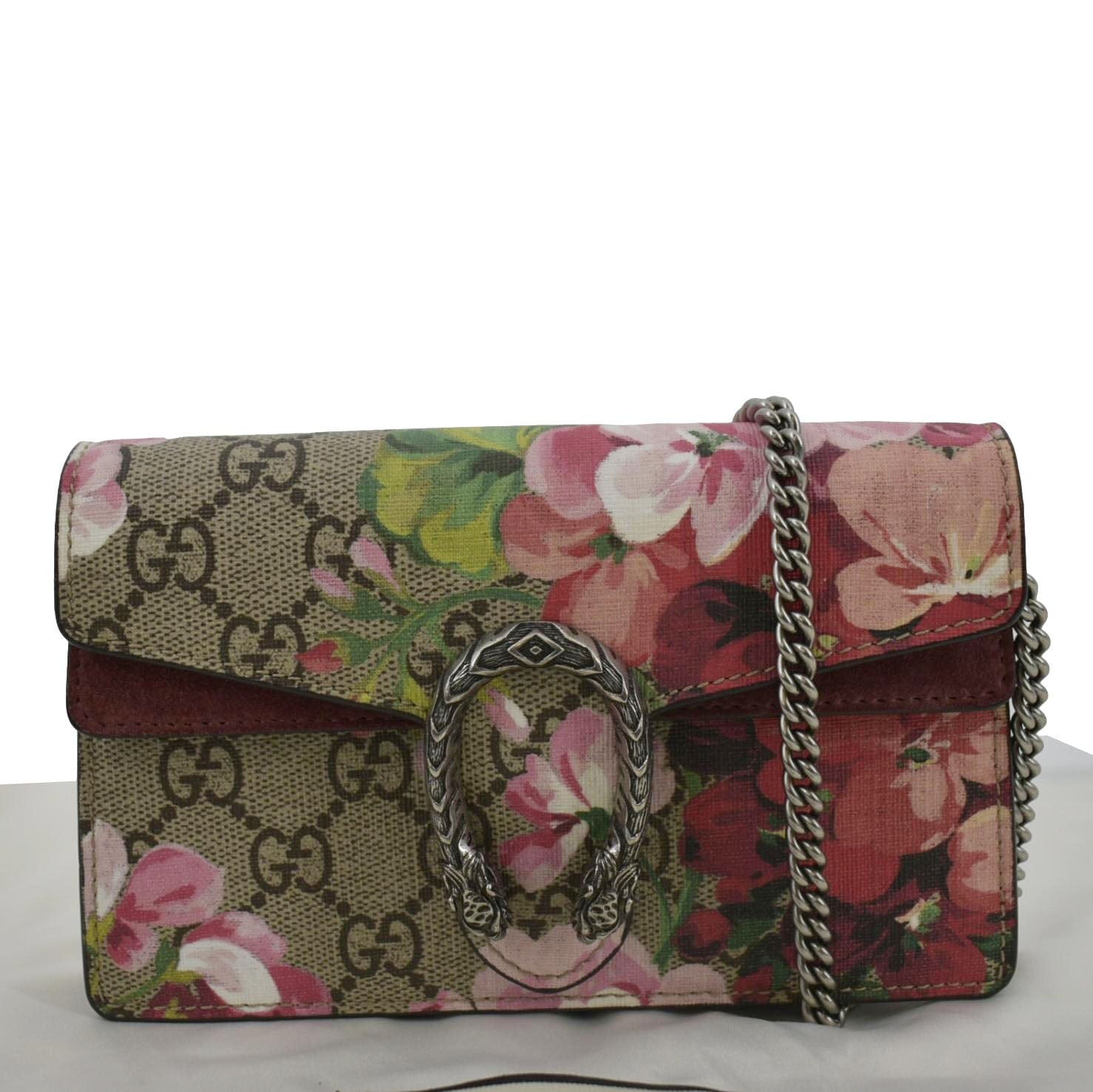 Gucci Dionysus Super Blooms Supreme Crossbody Bag Dry Canvas Mini