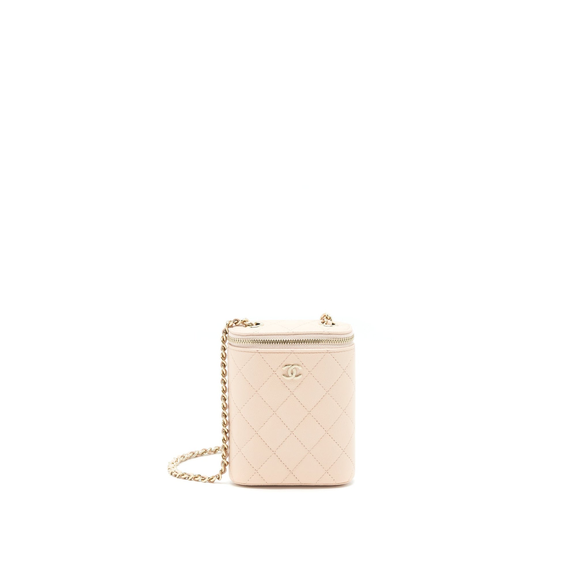 Chanel 22C Vertical vanity Caviar LGHW Beige Handbag