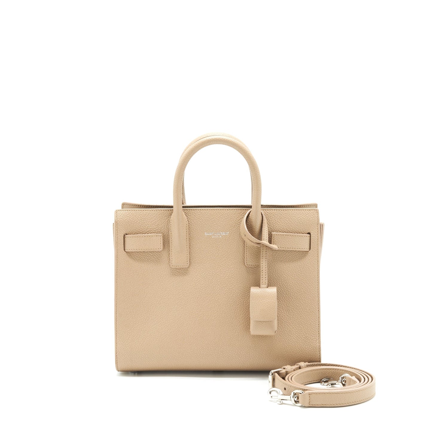 YSL Saint Laurent Saint Laurent Sac De Jour In Nano Beige Travel Bag