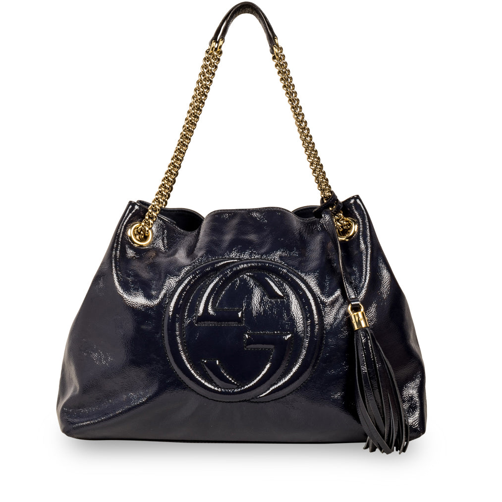 Gucci Soho Tote Chain Crossbody Bag Chain Tote