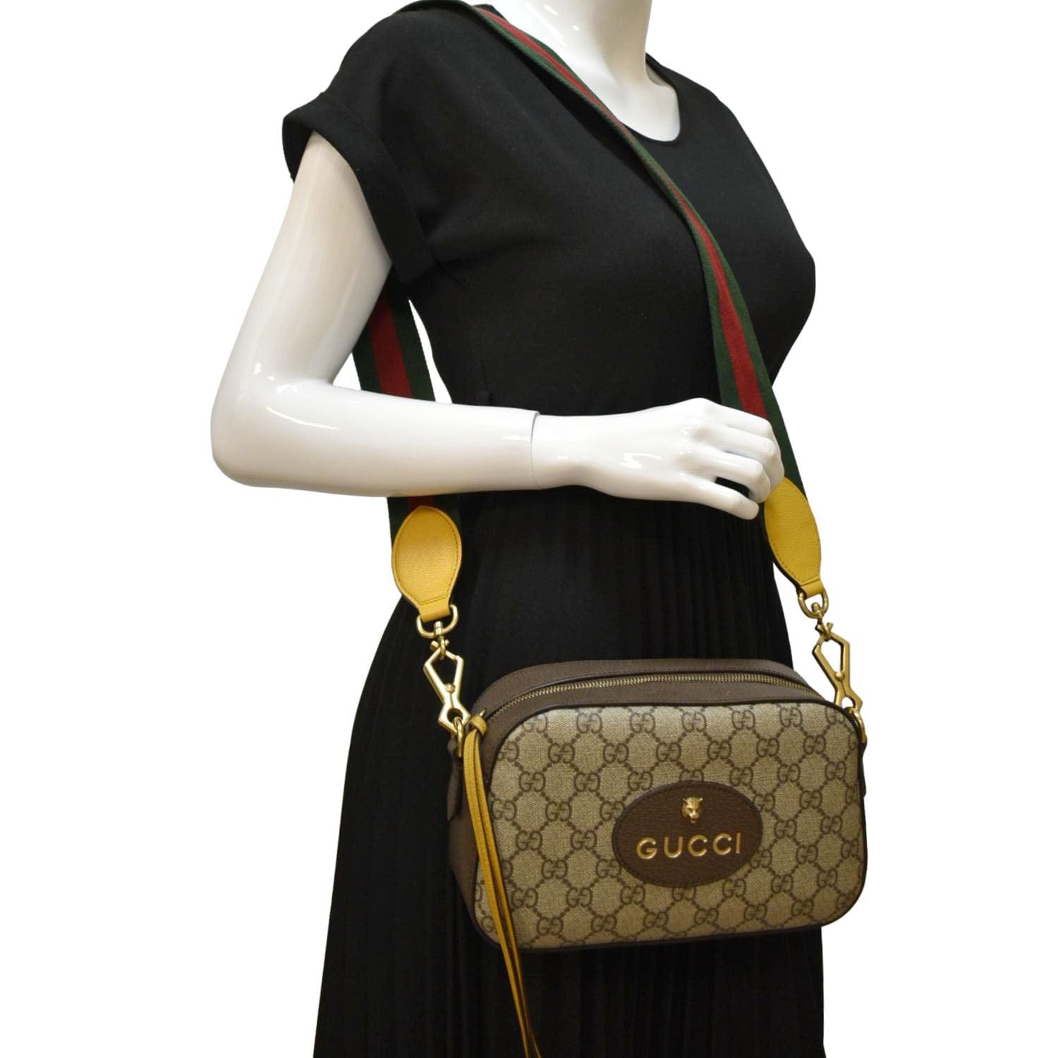 Gucci Neo Supreme Messenger Bag Canvas Beige Crossbody Bag Gucci Neo