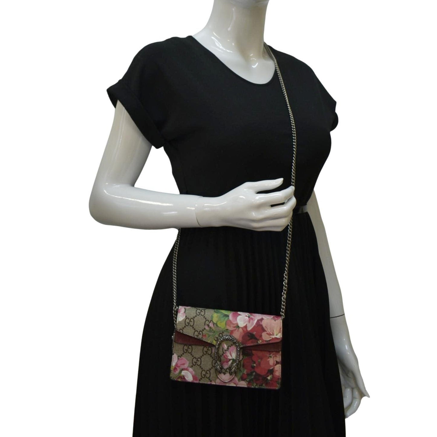 Gucci Dionysus Super Blooms Supreme Crossbody Bag Dry Canvas Mini