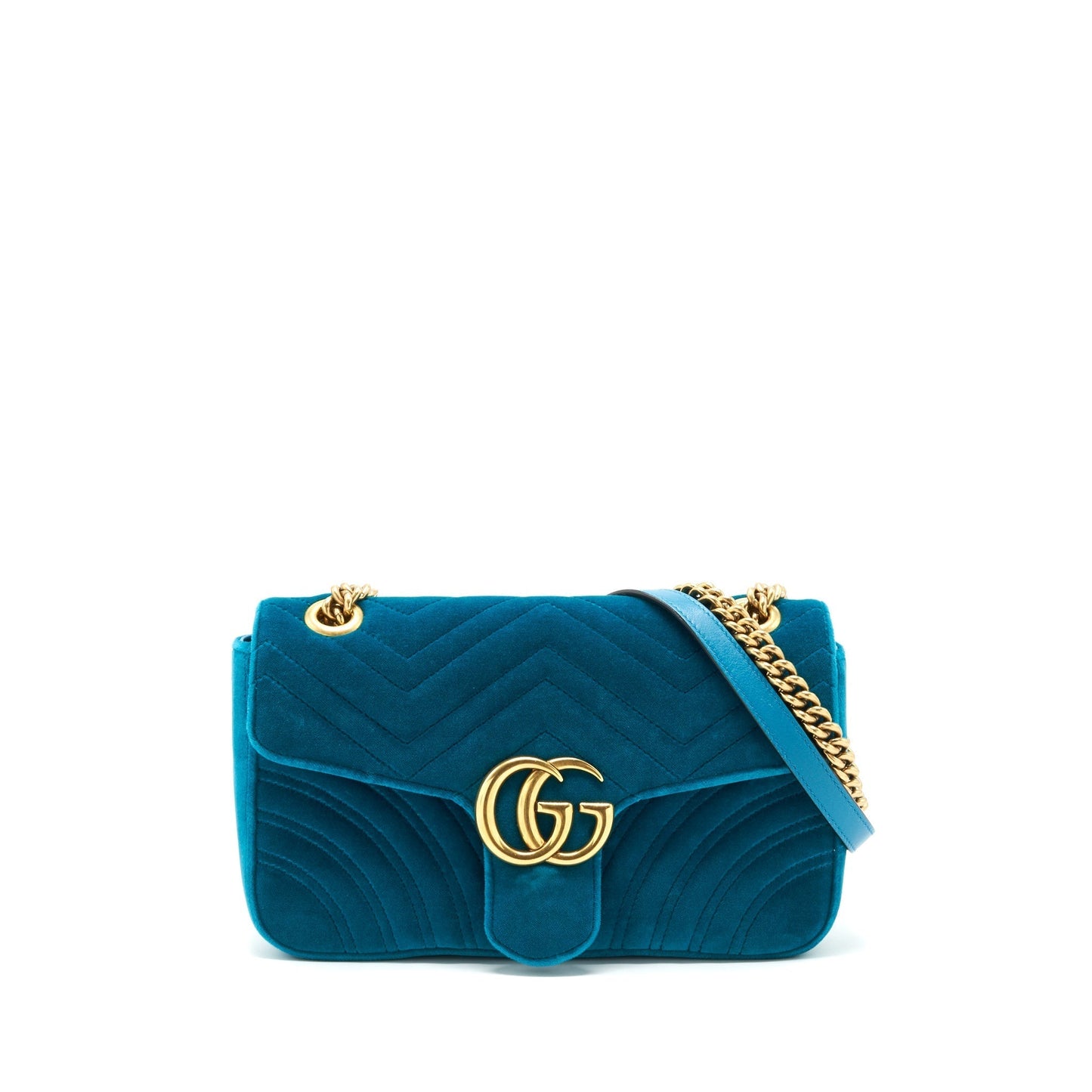 Gucci Marmont Bag Velvet Green Mini Travel Bag
