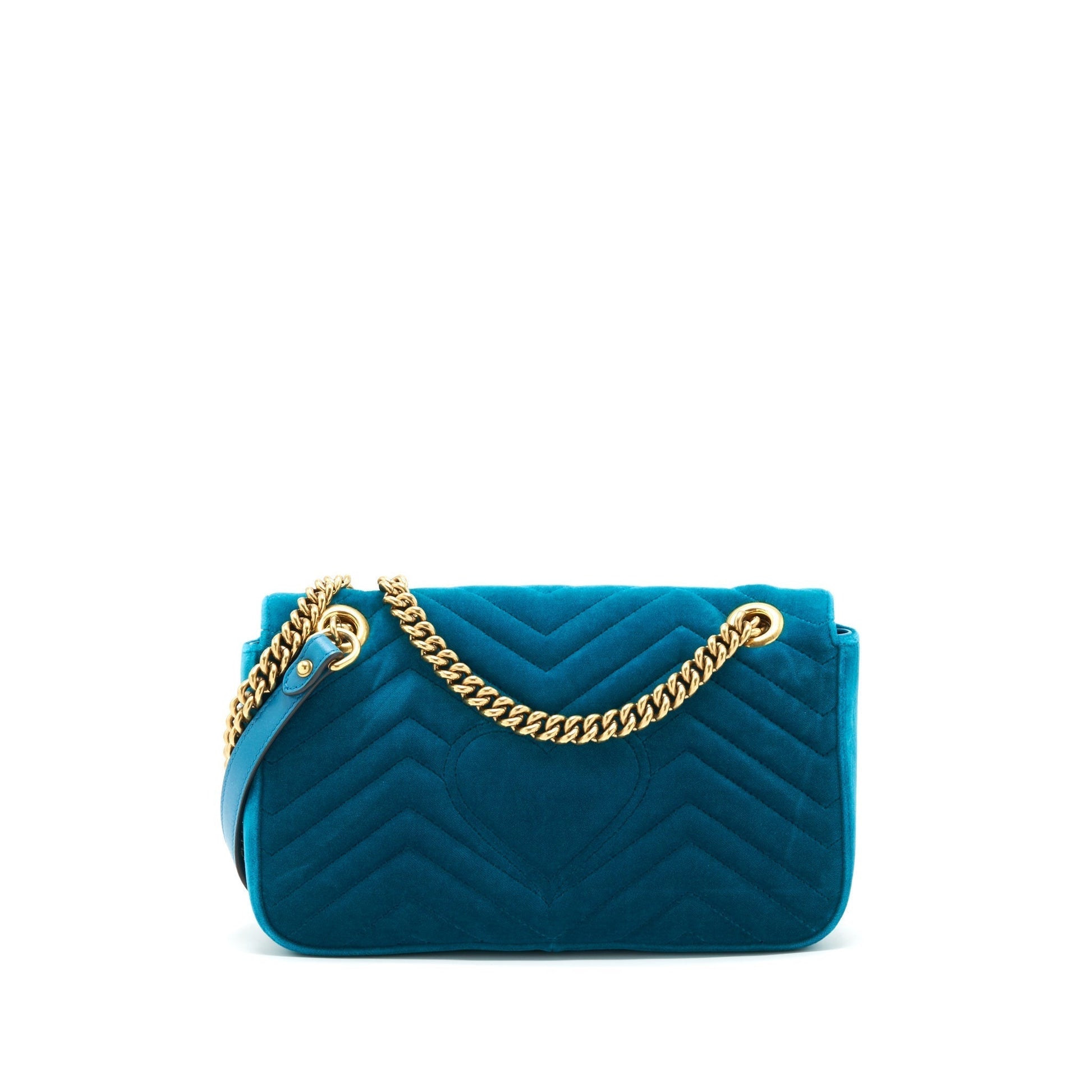 Gucci Marmont Bag Velvet Green Mini Travel Bag