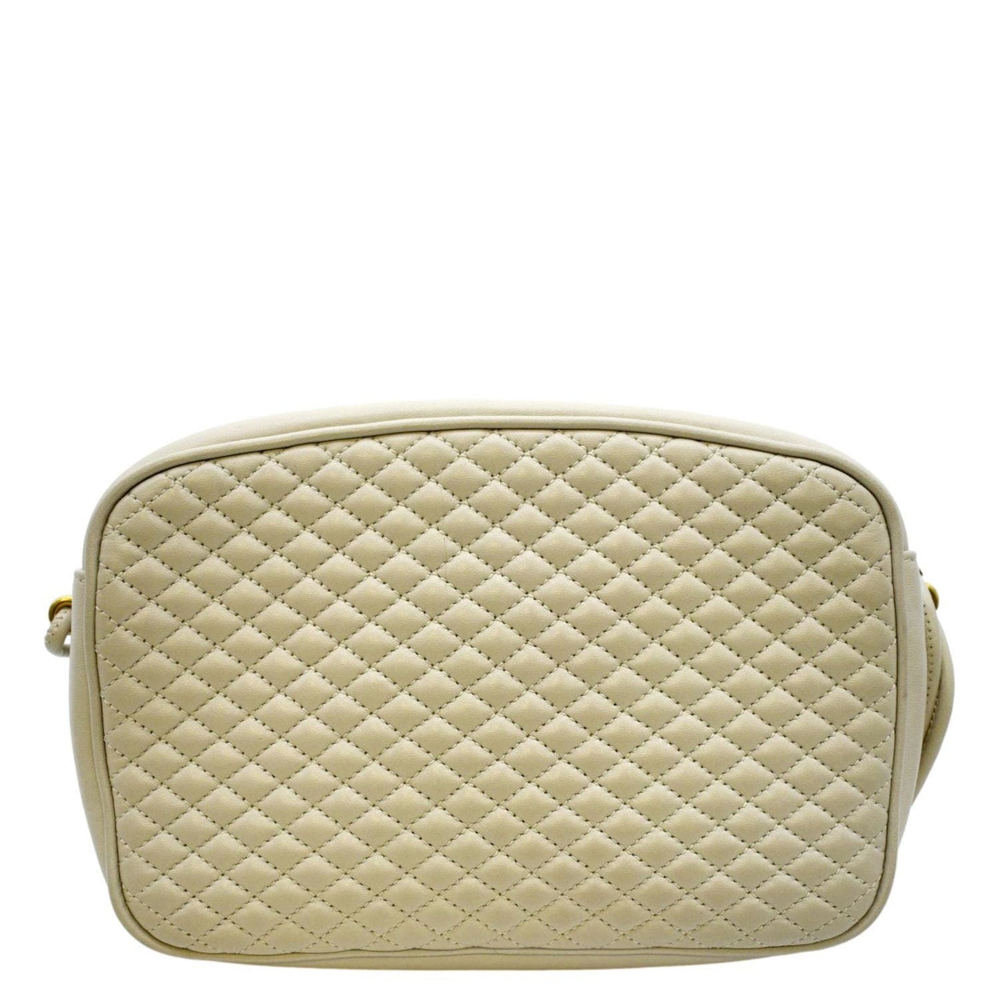 YSL Saint Laurent Yves Victoire Camera Shoulder Bag Creme