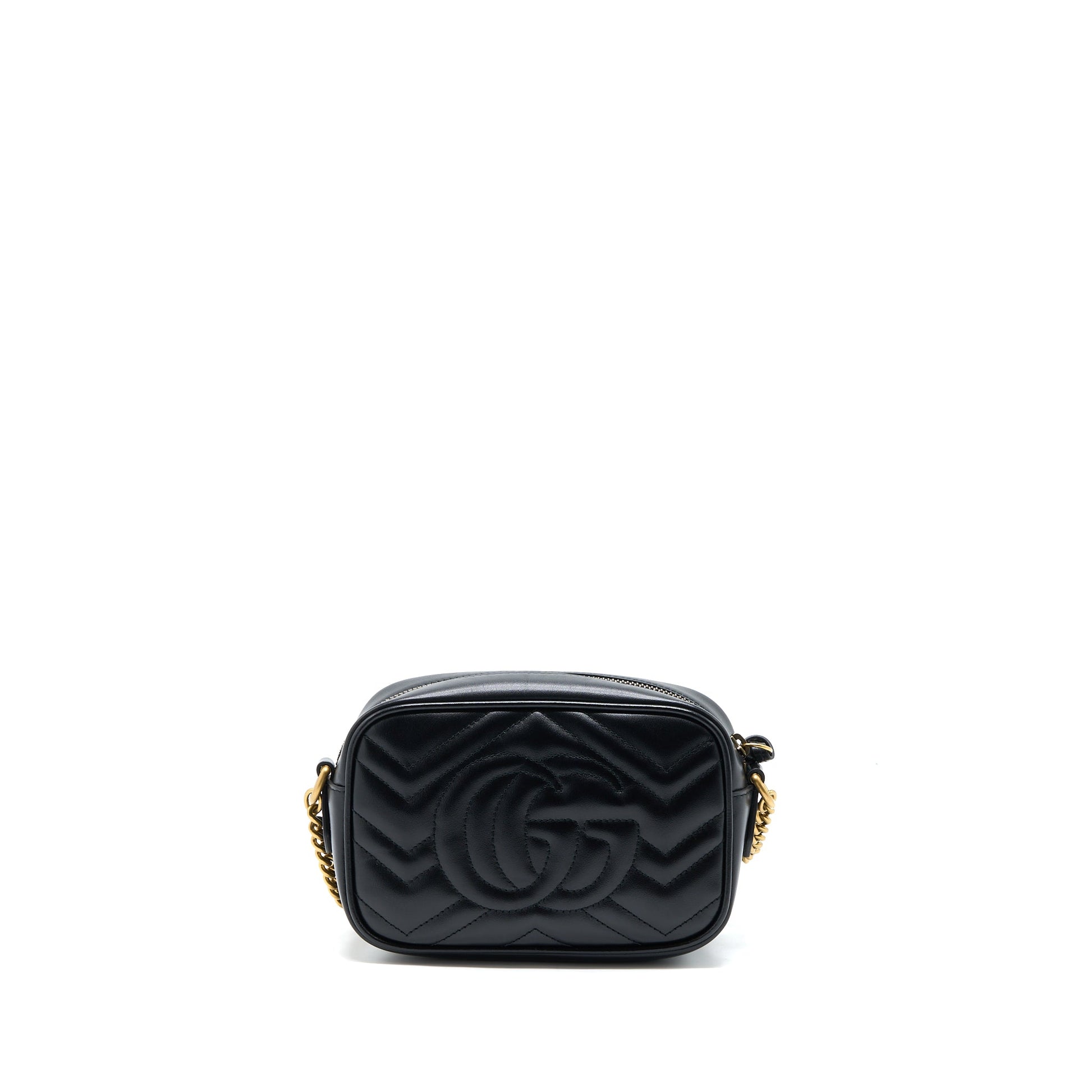 Gucci Marmont Matelass Bag Black Mini Travel Bag