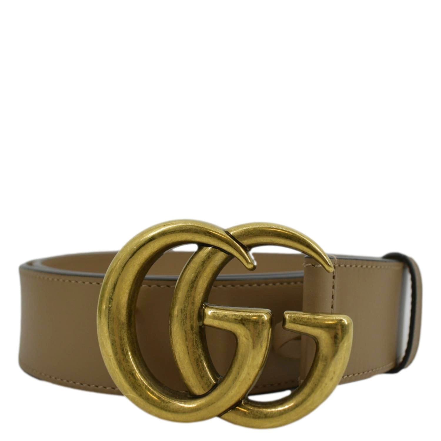Gucci Double Buckle Belt Size Handbag Leather Tan Accessory