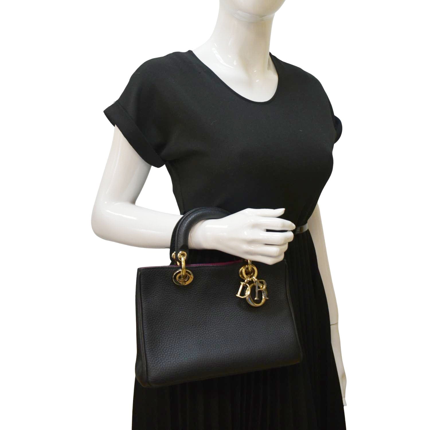 Dior issimo Tote Bag Leather Black