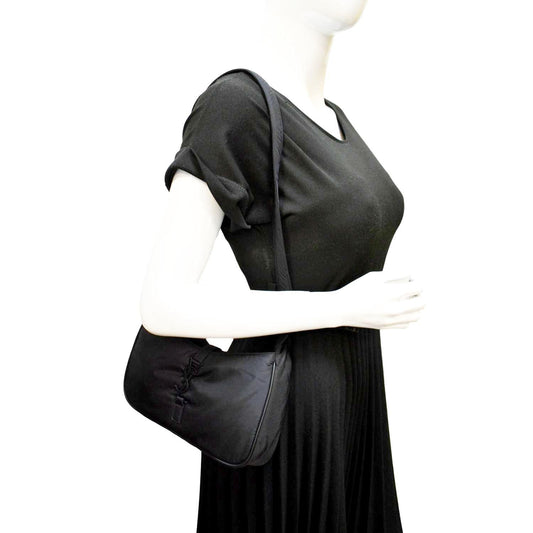 YSL Saint Laurent Yves Le Re Crossbody Bag Nylon Black