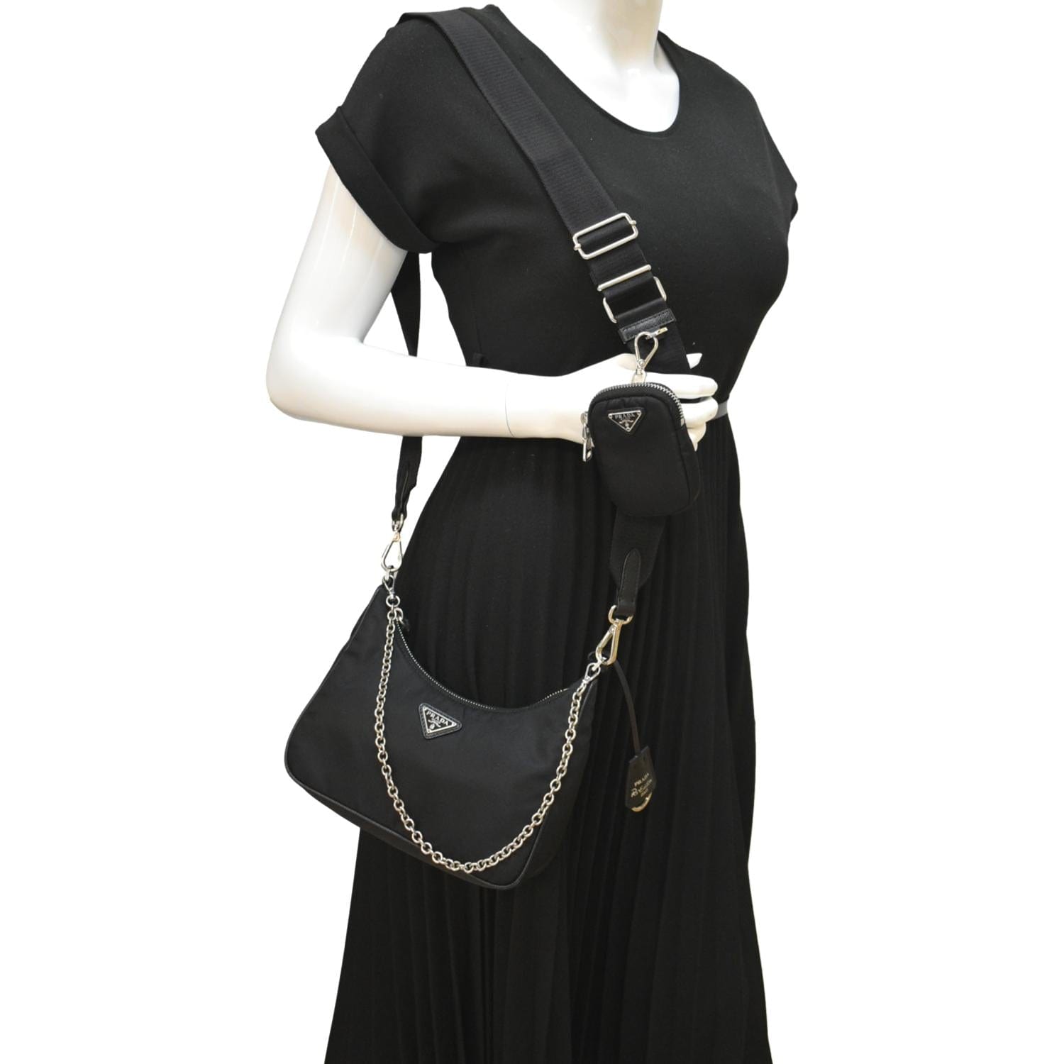 Prada Re Edition Re Shoulder Bag Nylon Black Re Nylon 1