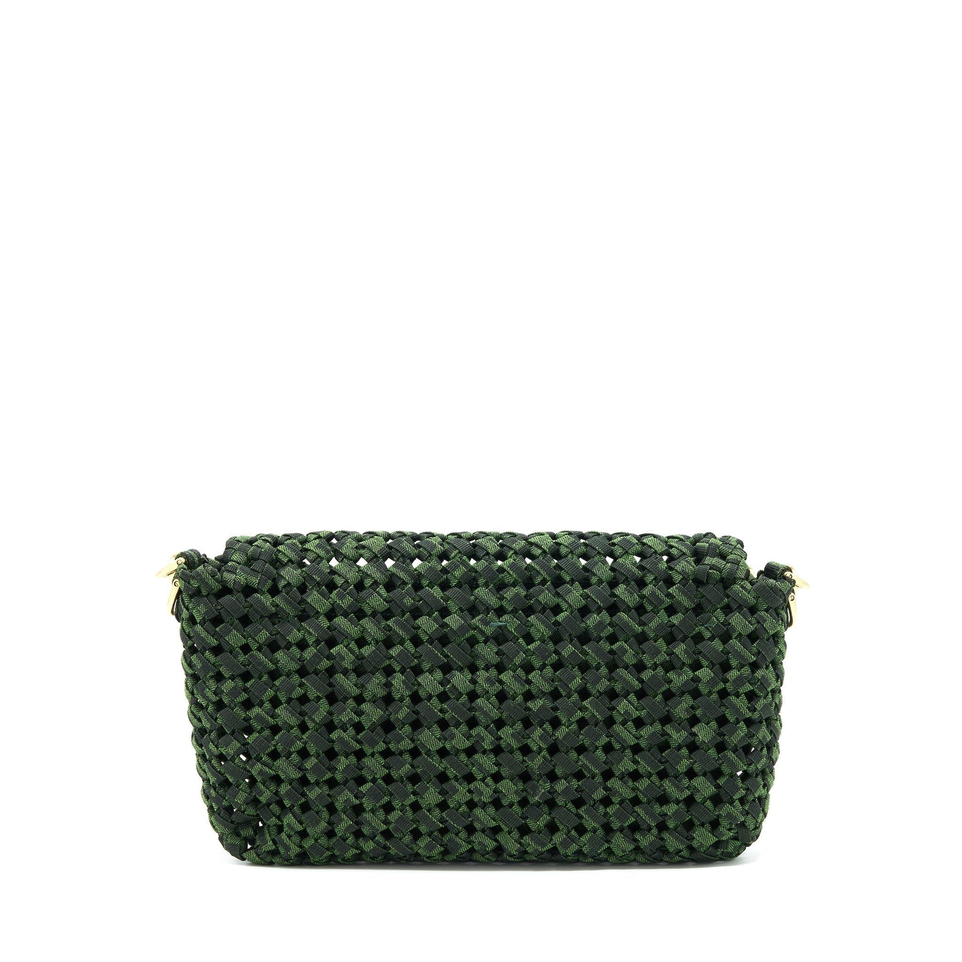 Fendi Baguette Limited Edition Tweed Handbag Green Shoulder Bag