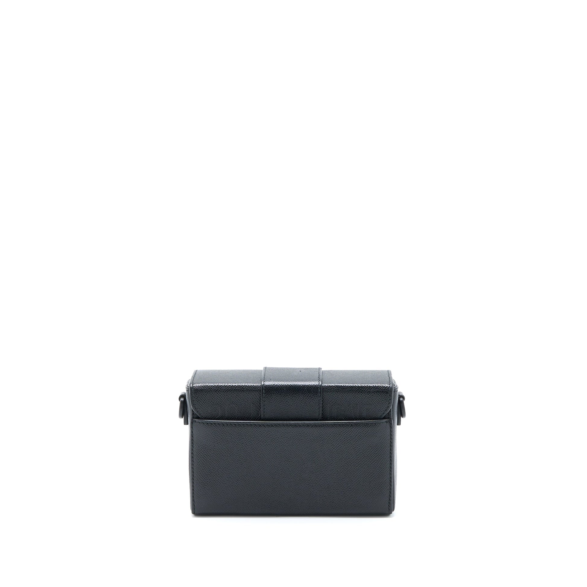 Dior Montaigne Box Calfskin With Hardware Handbag Black Travel Bag