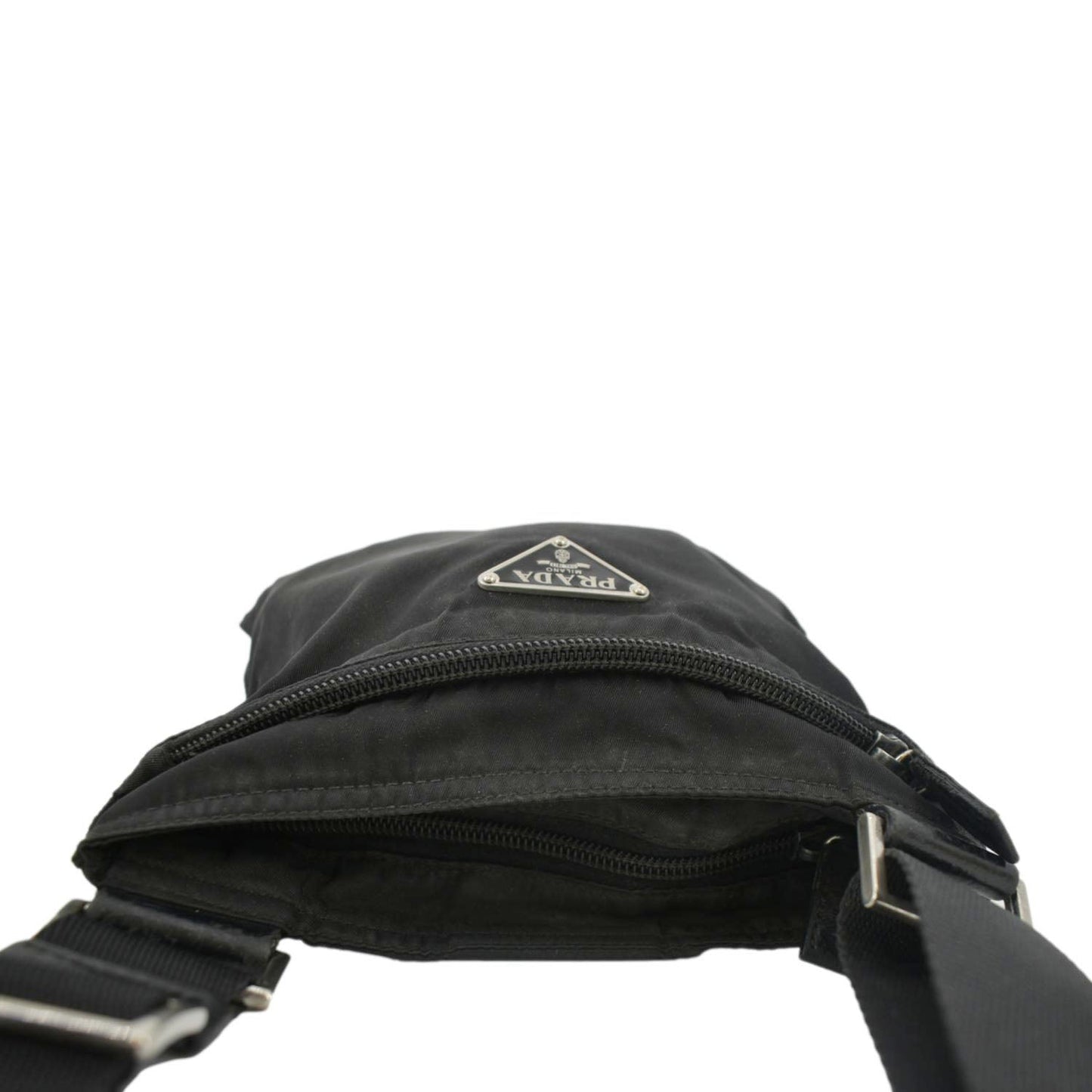 Prada Crossbody Messenger Bag Nylon Black Crossbody Bag