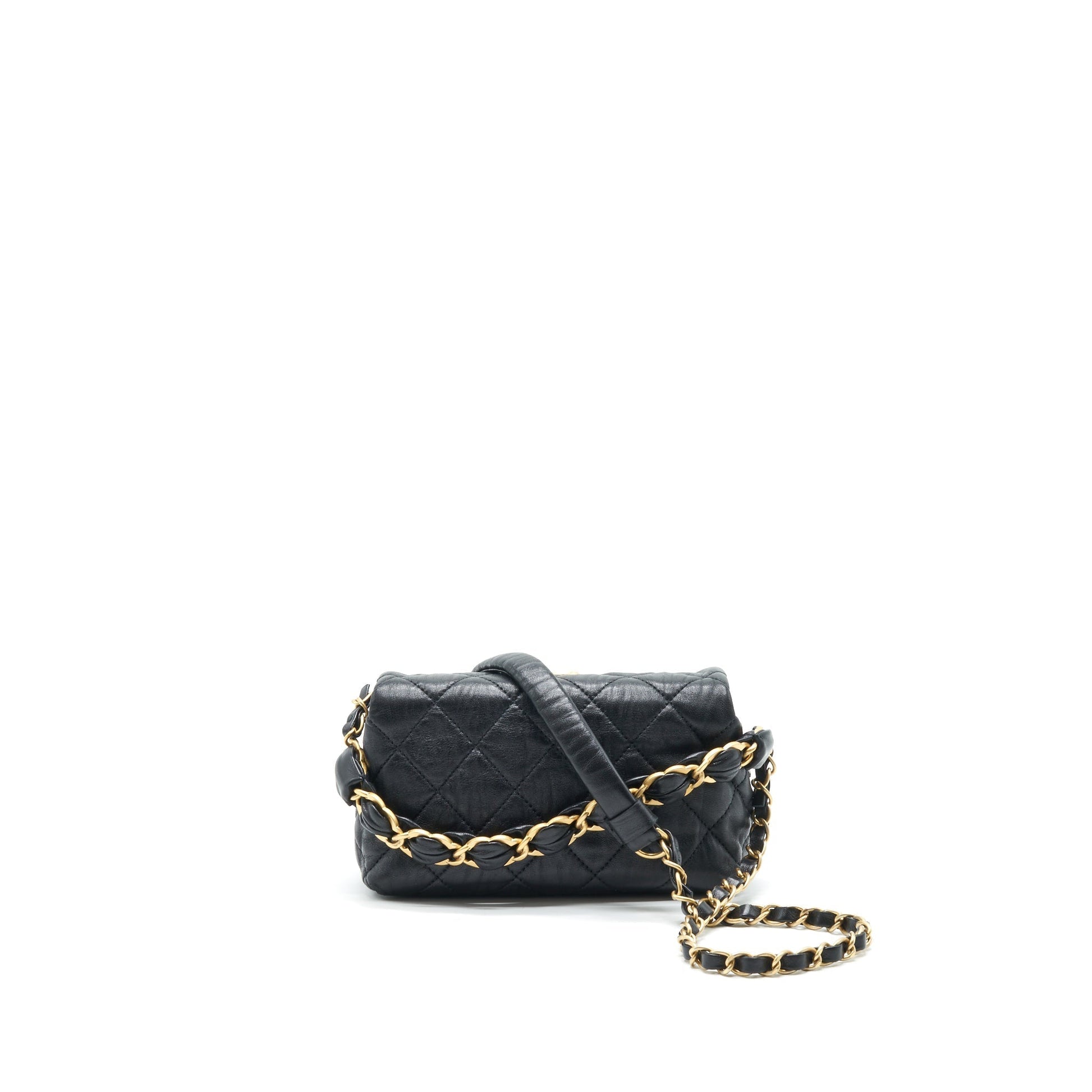 Chanel CC wrapped Crumpled Lambskin serial 31 Small Handbag