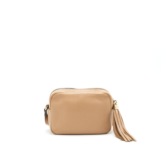 Gucci Disco Camera Bag In Beige Travel Bag
