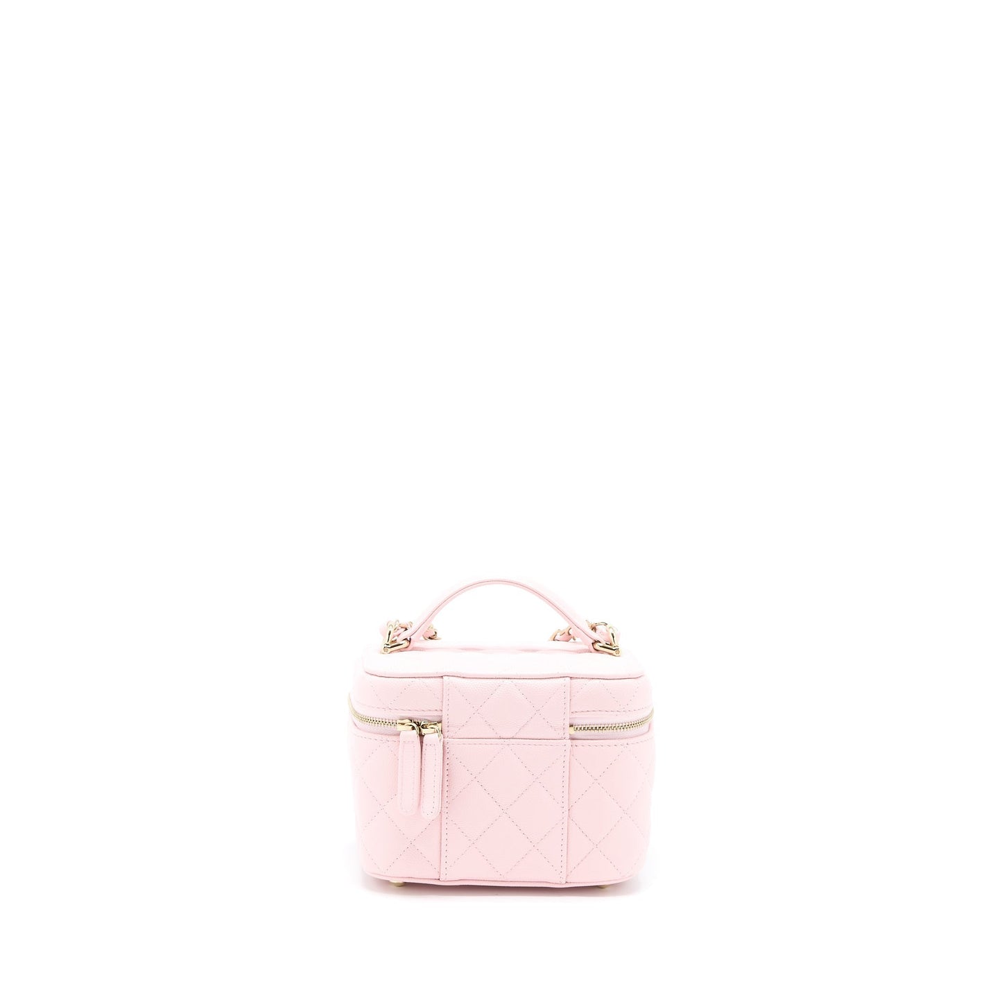 Chanel 22S Top Handle Vanity Caviar Light Pink Handbag