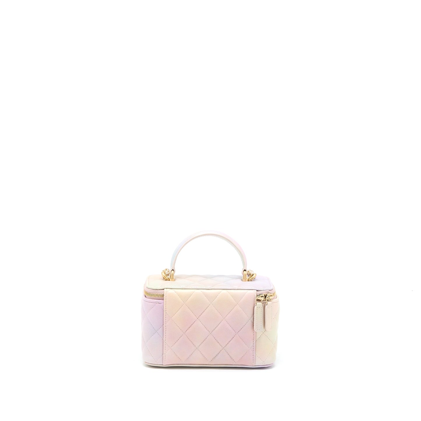 Chanel 22p Top Handle Long Vanity Lambskin Multicolor Multicolour Handbag