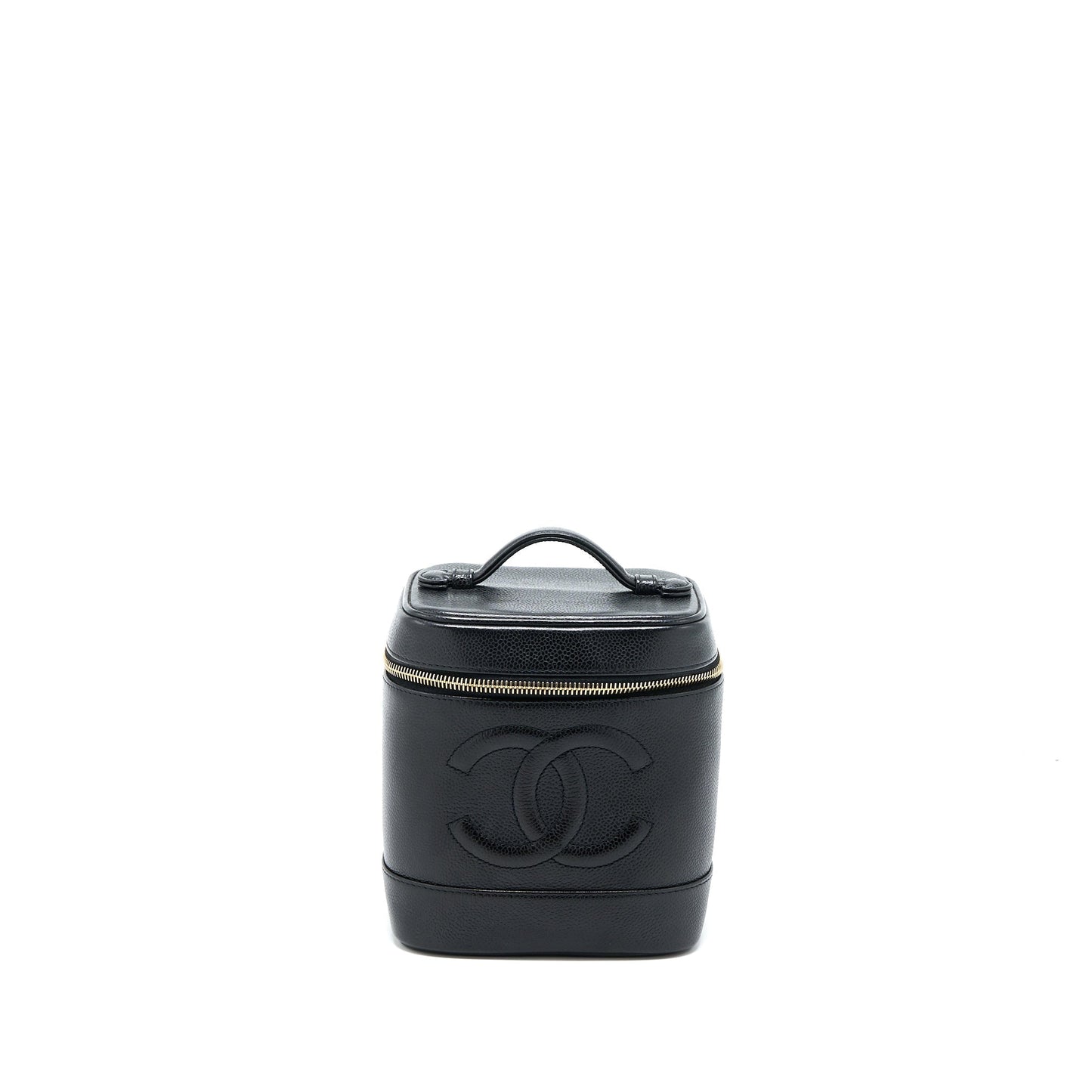 Chanel Vanity Caviar GHW Black Handbag Black Ghw