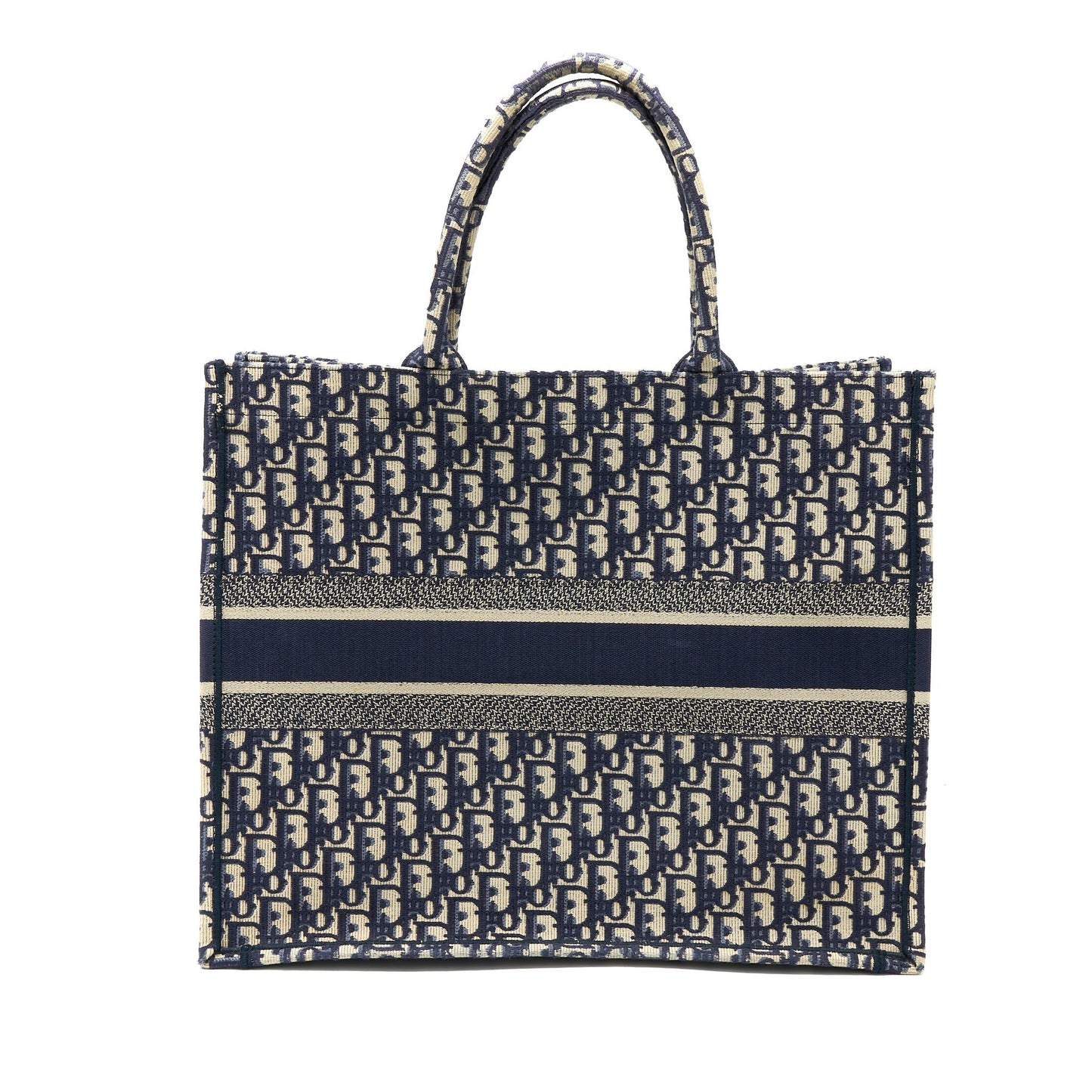 Dior Book Tote Oblique Jacquard Handbag Blue Large Tote Bag Jacquard Handbag