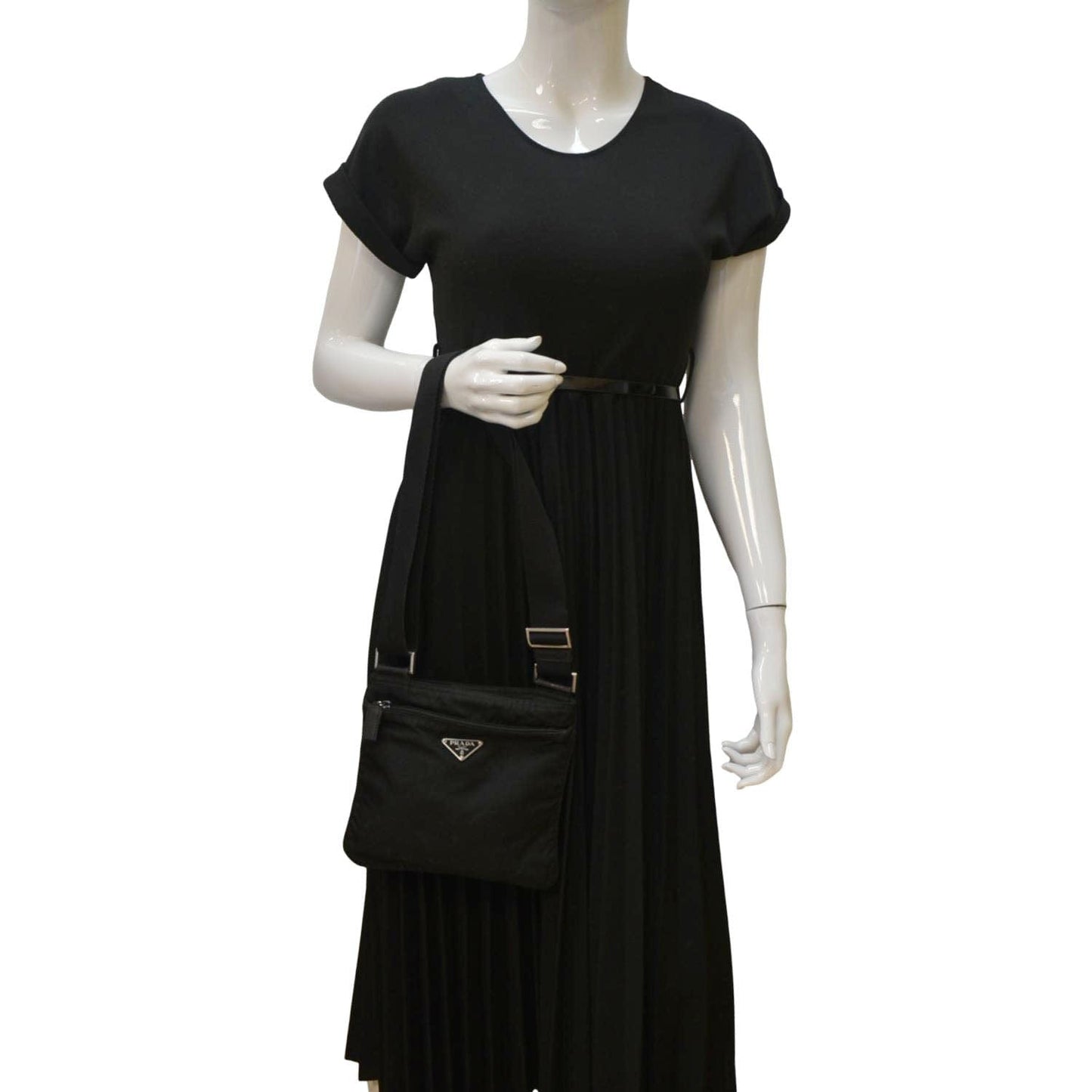 Crossbody Messenger Bag Nylon Black Crossbody Bag