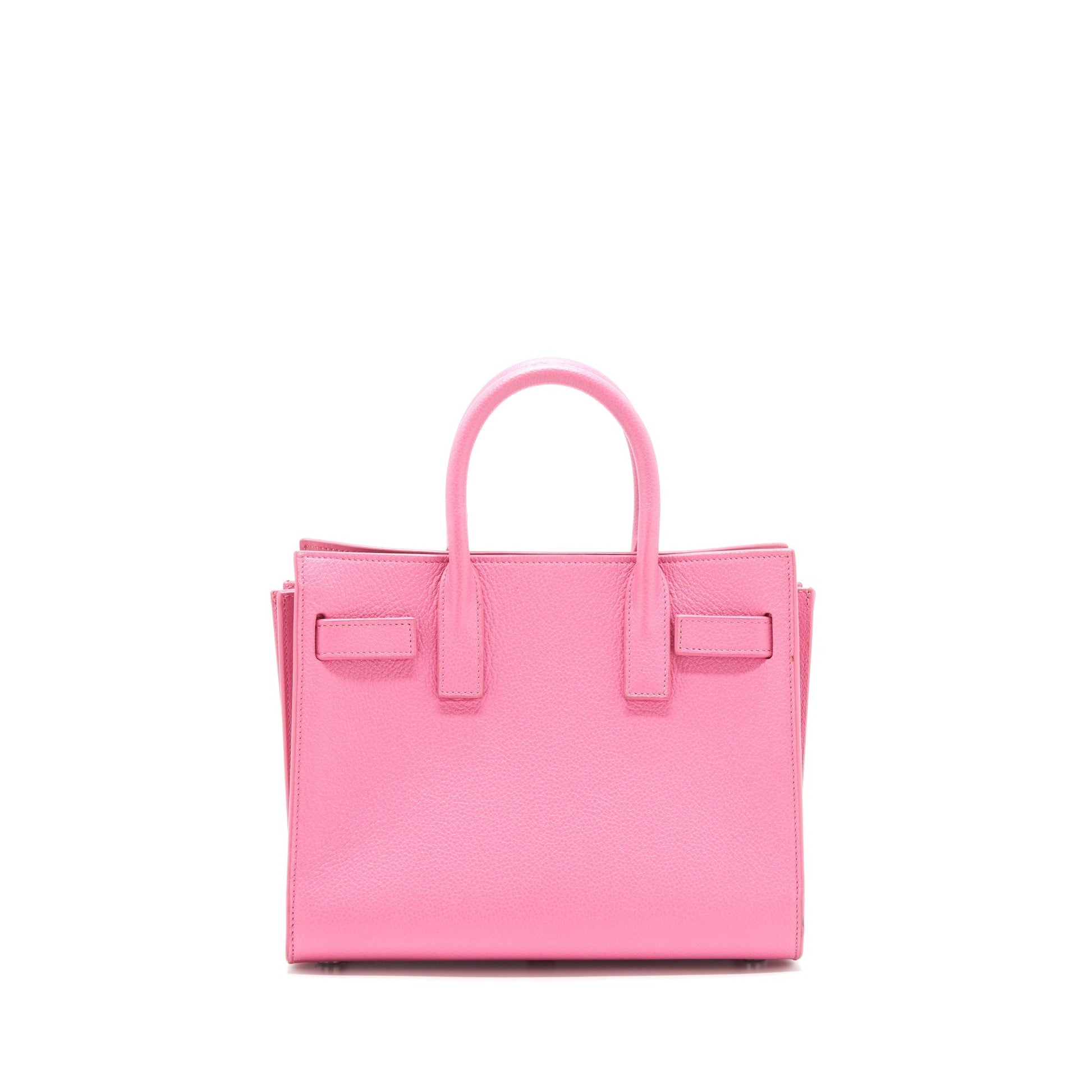 YSL Saint Laurent Sac De Jour Calfskin Travel Bag Pink