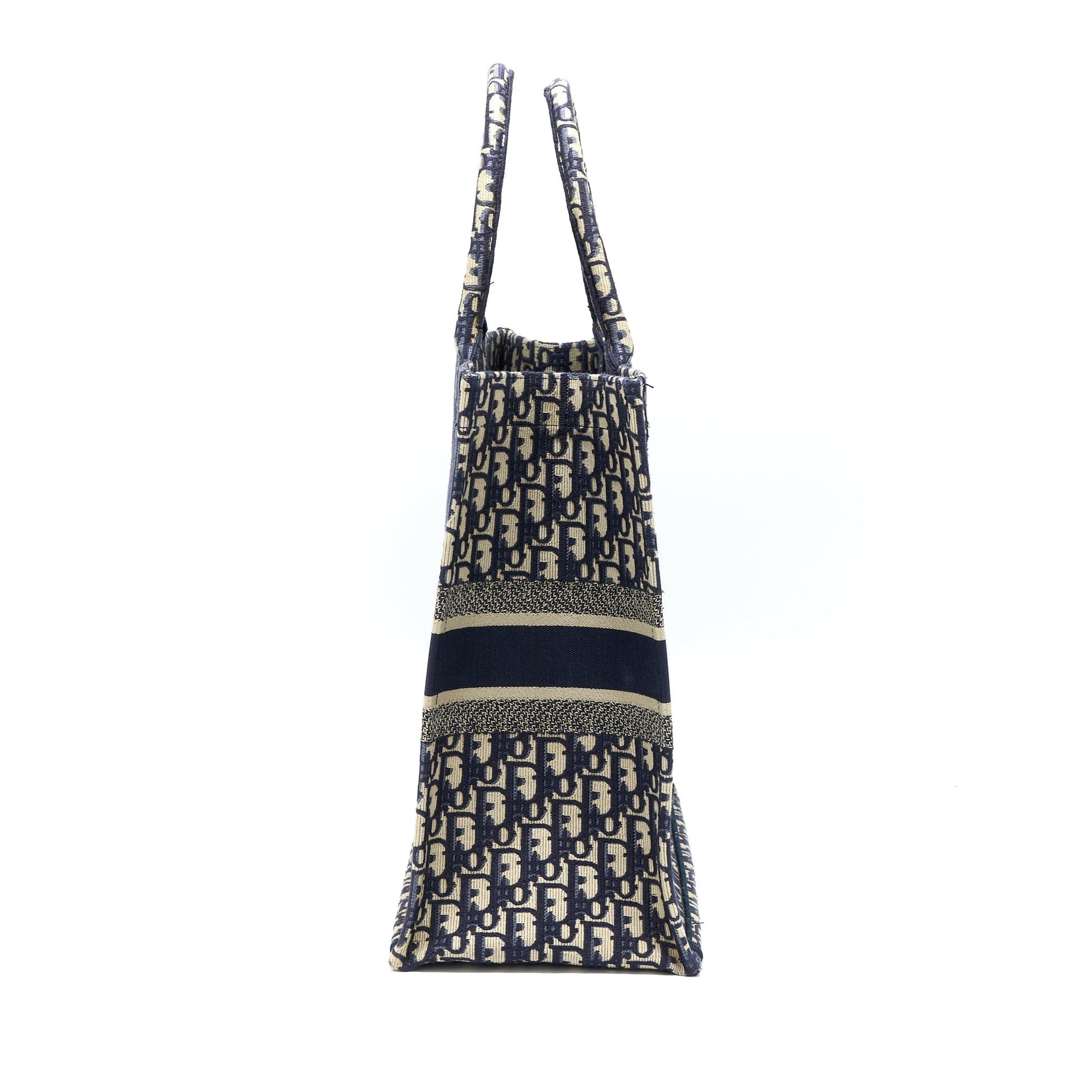 Dior Book Tote Oblique Jacquard Handbag Blue Large Tote Bag Jacquard Handbag